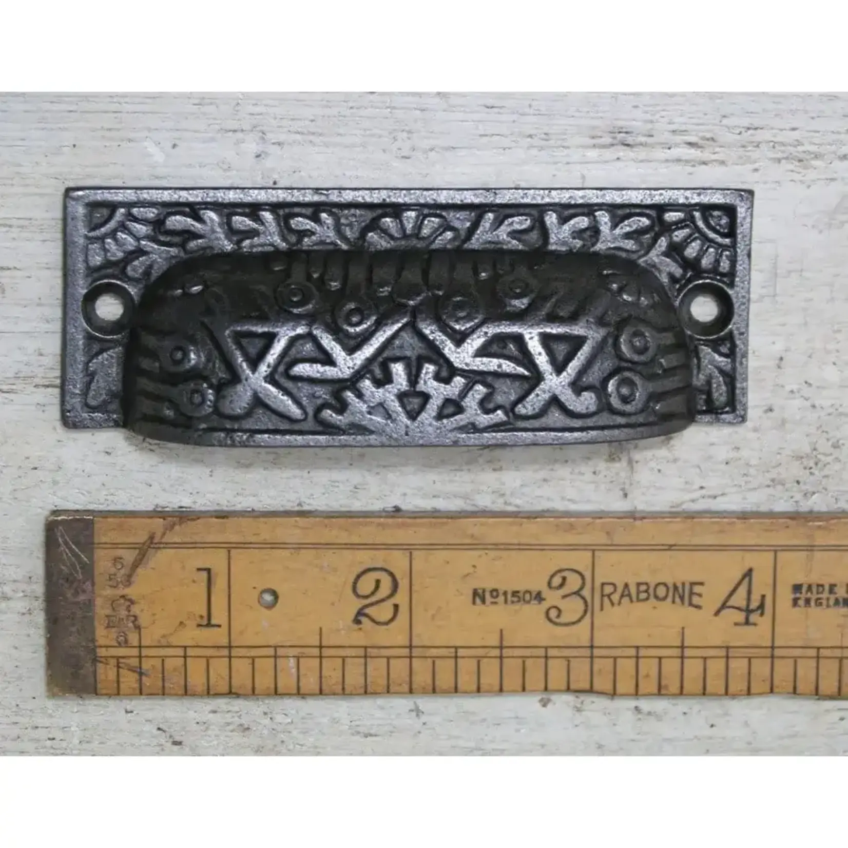 IRON RANGE Cup Handle Square INCA Design Cast Antique Iron 95mm