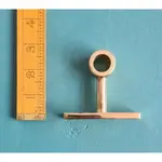 IRON RANGE Wardrobe Rail Centre Support Hanging Solid Brass 66mm x 16mm Diameter