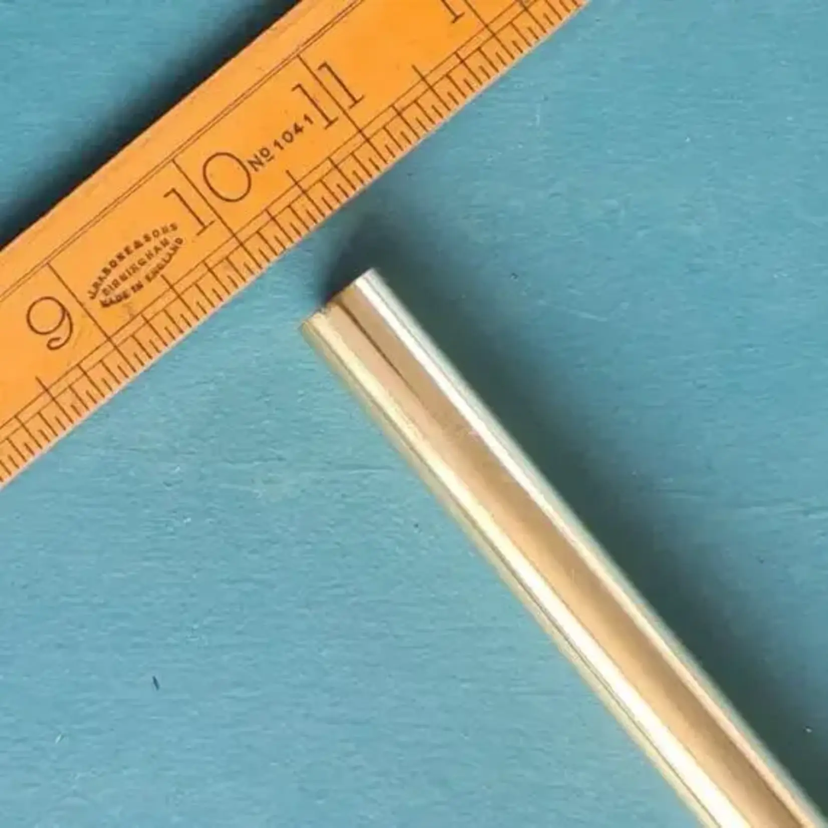 IRON RANGE Wardrobe Rail Curtain Rod Solid BRASS Hollow 500mm x 15mm