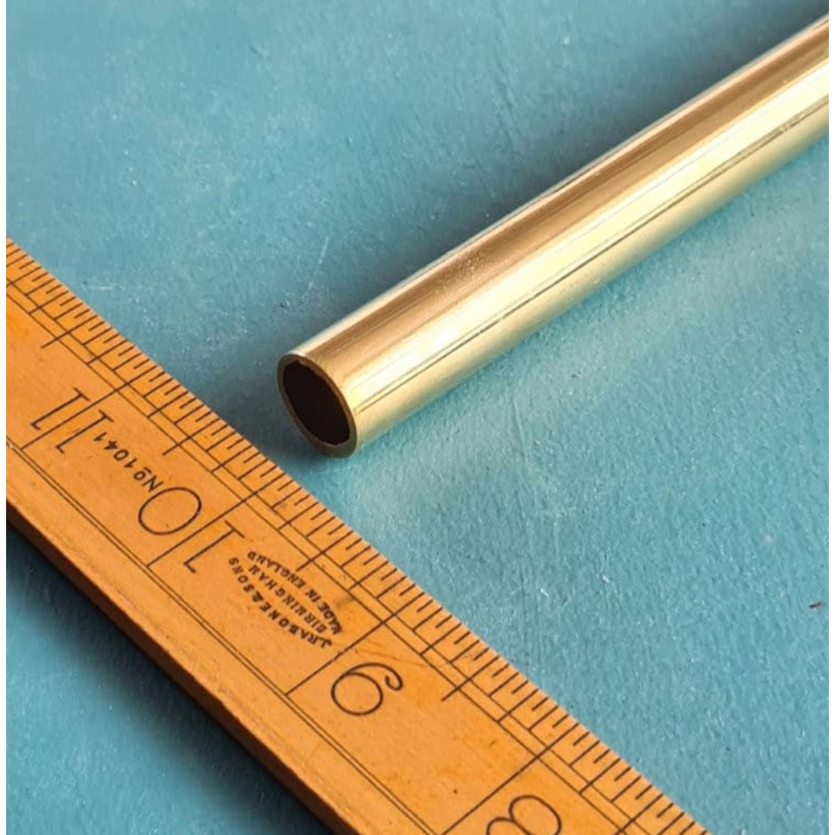 IRON RANGE Wardrobe Rail Curtain Rod Solid BRASS Hollow 500mm x 15mm