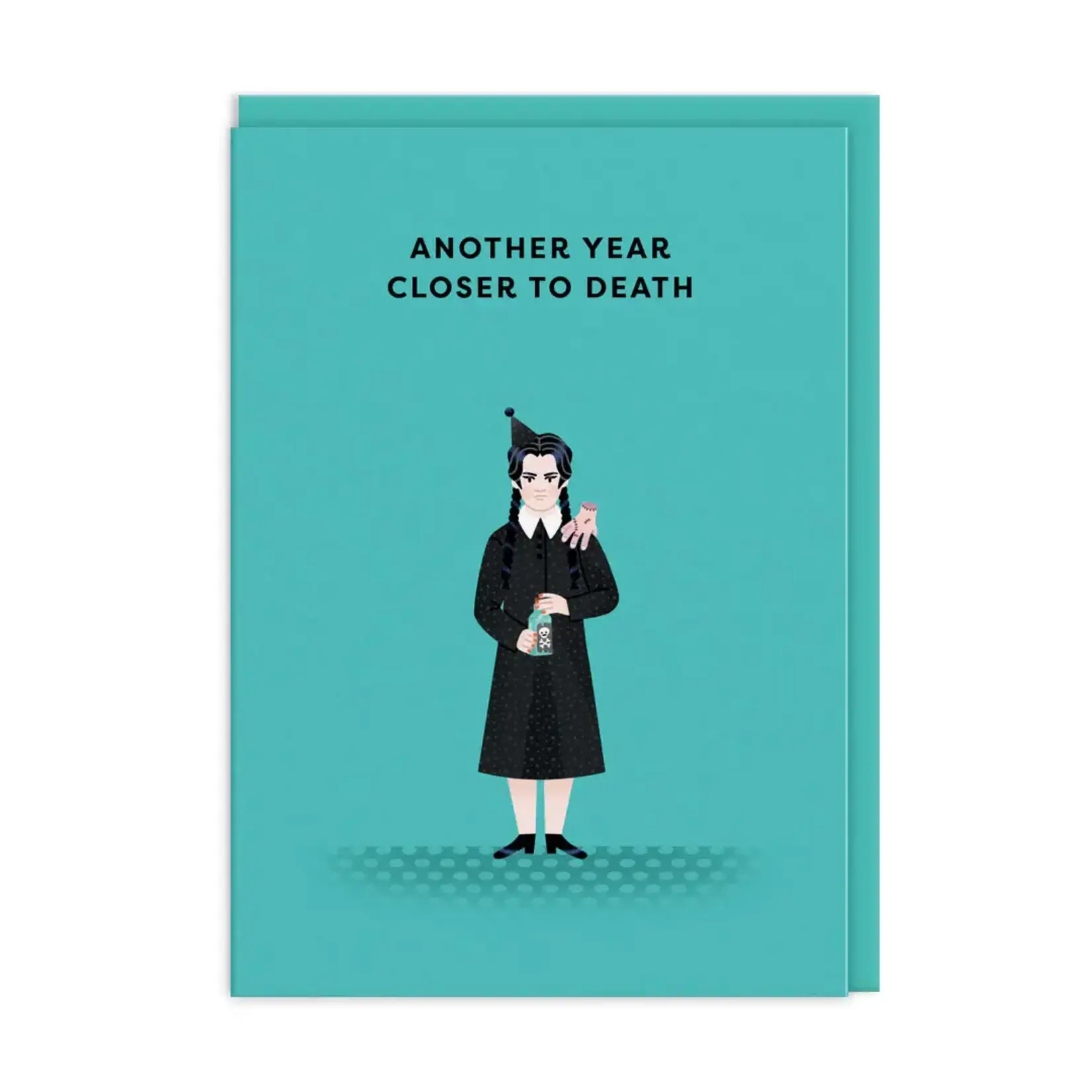 Ohh Deer Wednesday Addams Greeting Card