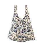 Be-Bougie (My Little Eco Bag) Floral Toile De Jouy Eco Bag Stretchy Tote