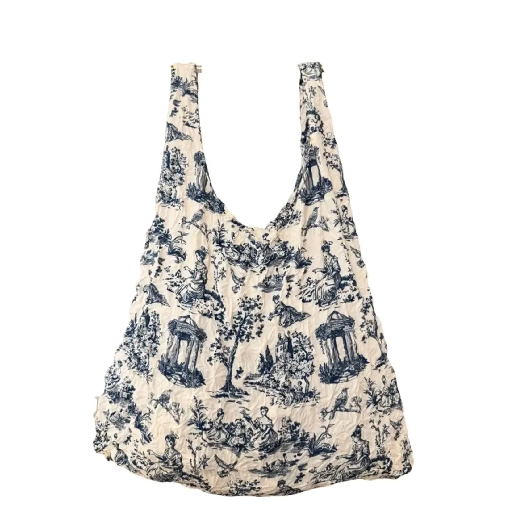 Be-Bougie (My Little Eco Bag) Floral Toile De Jouy Eco Bag Stretchy Tote