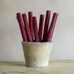 Grand Interiors 1 x Rustic Dinner Candle Plum