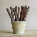Grand Interiors 1 x Rustic Dinner Candle Latte