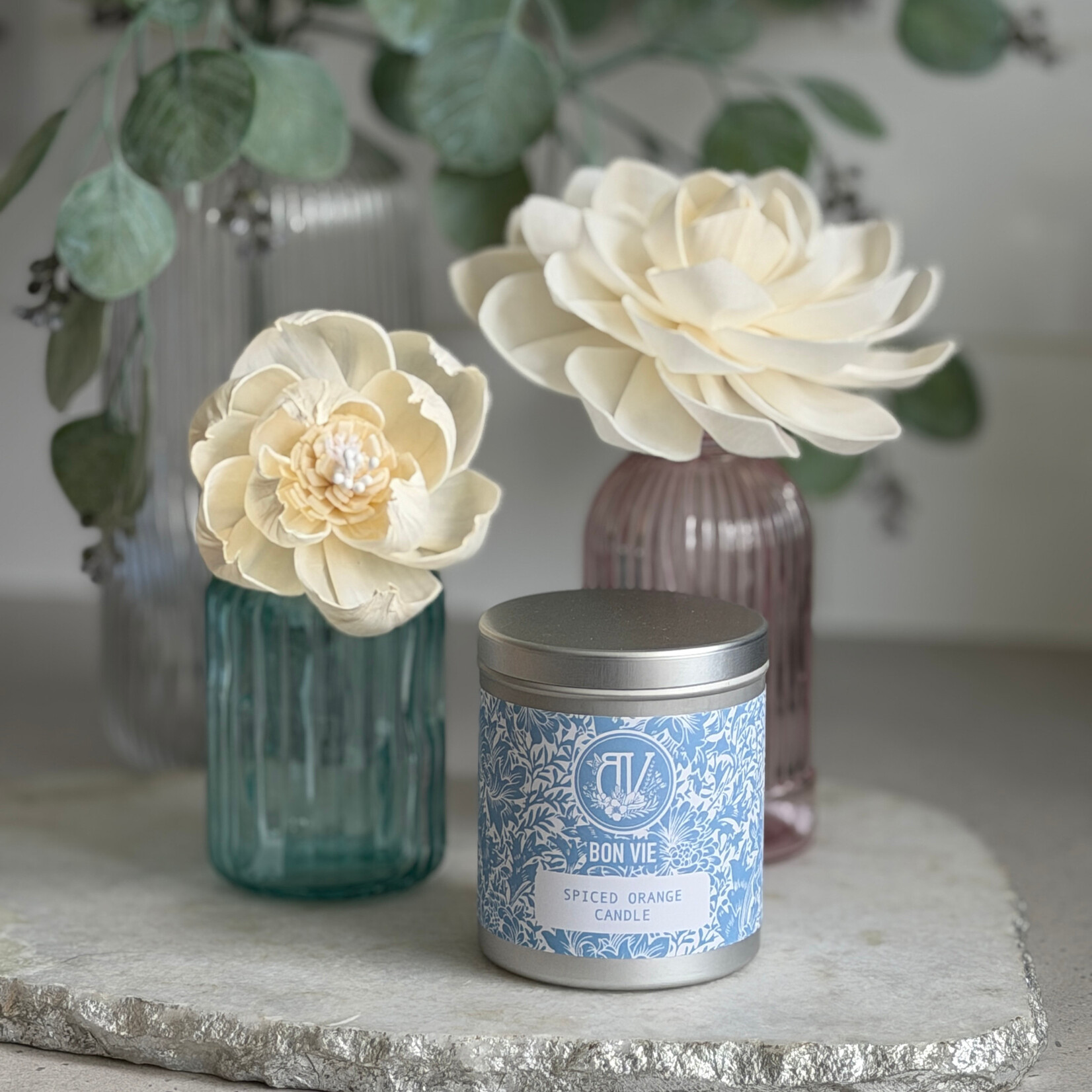 Heaven Scent SPICED ORANGE Bon Vie 200ml Aluminium Tin Candle