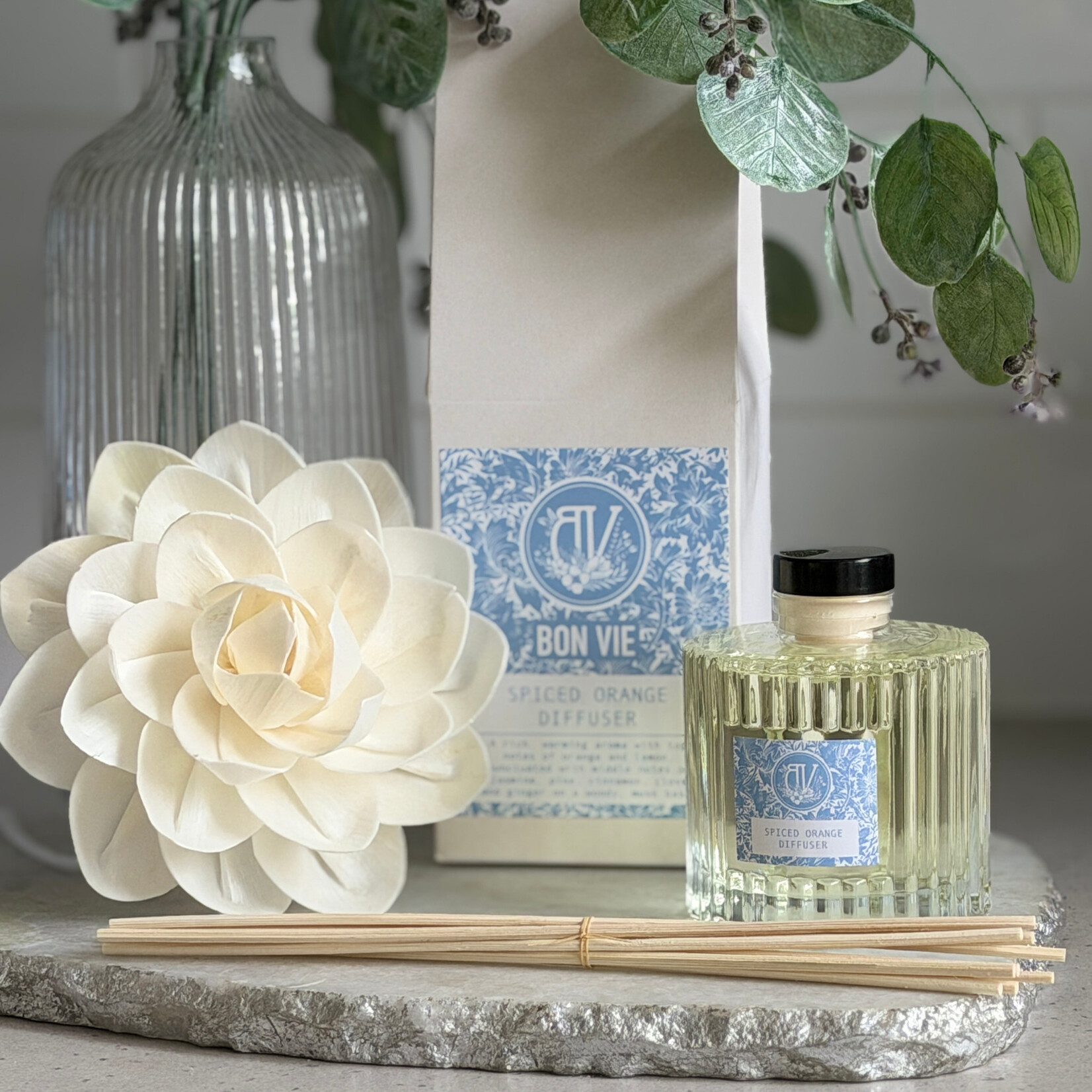 Heaven Scent WINTER SCENT 170ml Bon Vie BOUGIE Reed Diffuser Kit