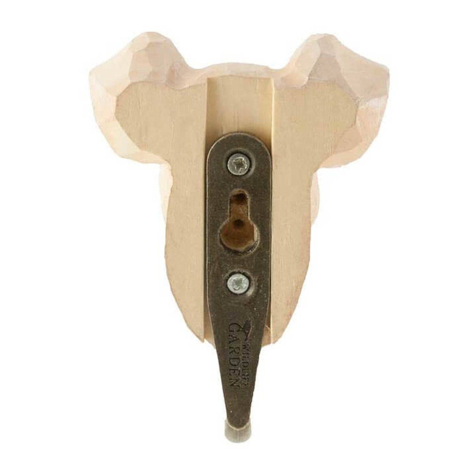 Wildlife Garden Wooden Hook Pig