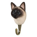 Wildlife Garden Wooden Hook Siamese Cat