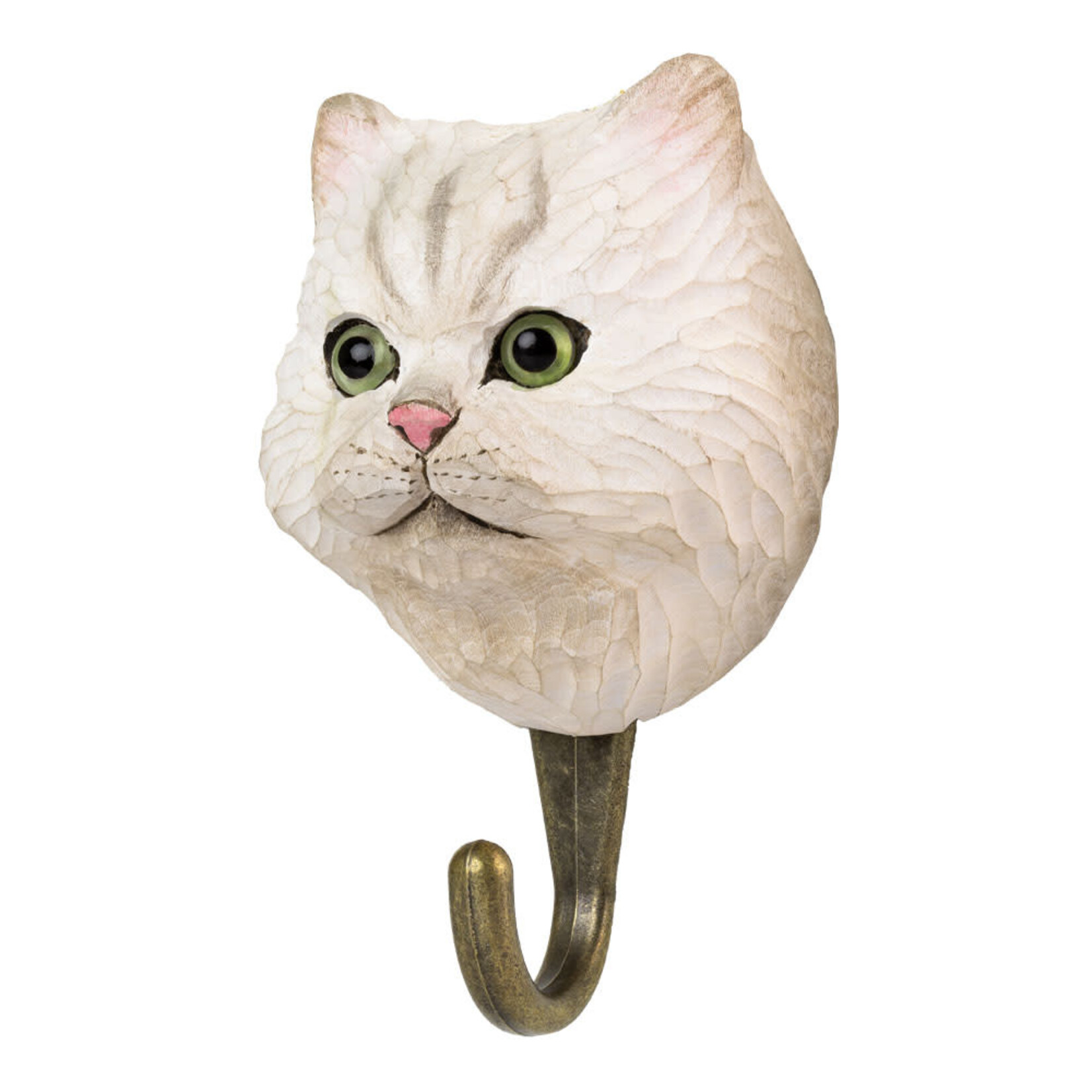 Wildlife Garden Wooden Hook Persian Cat