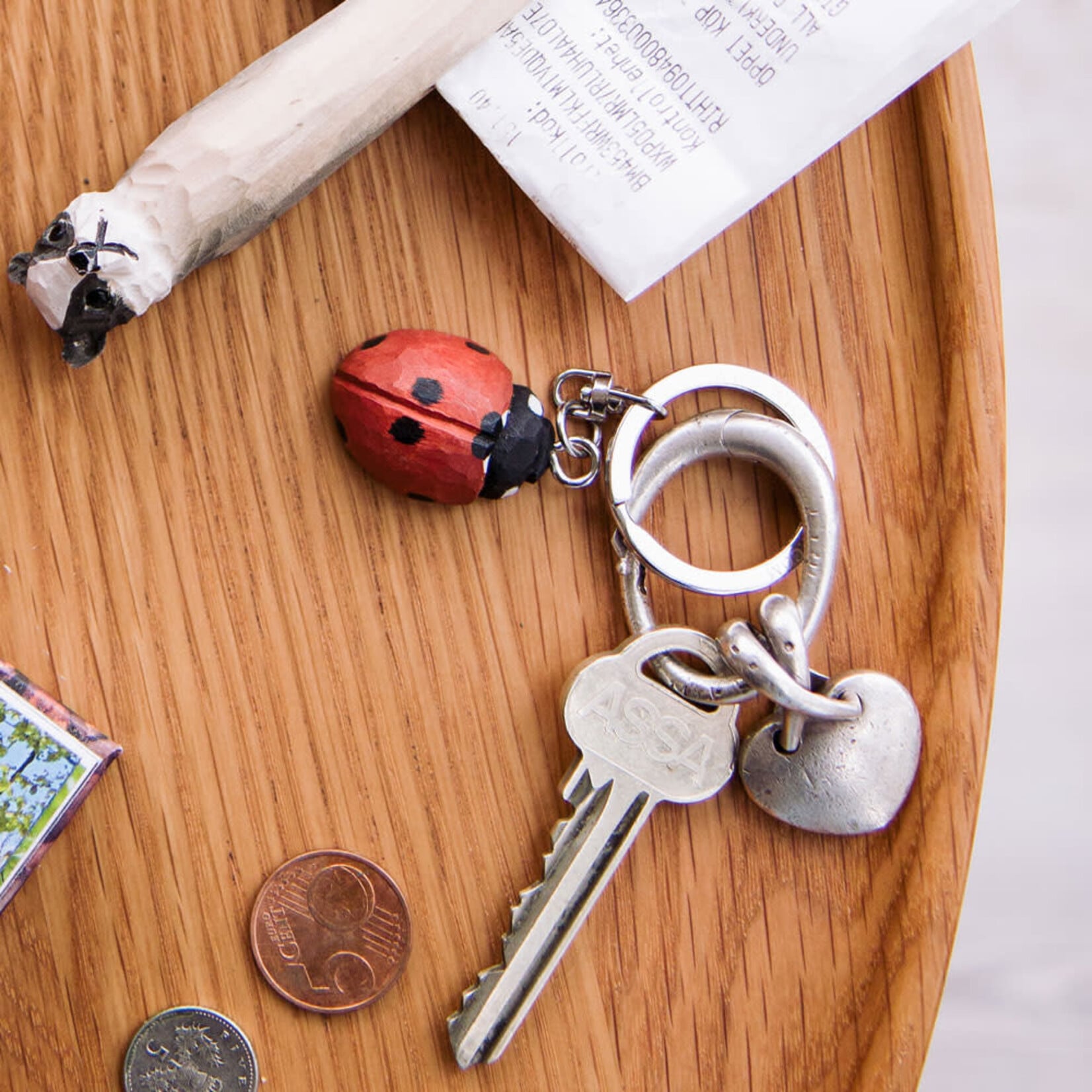 Wildlife Garden Keyring Ladybird