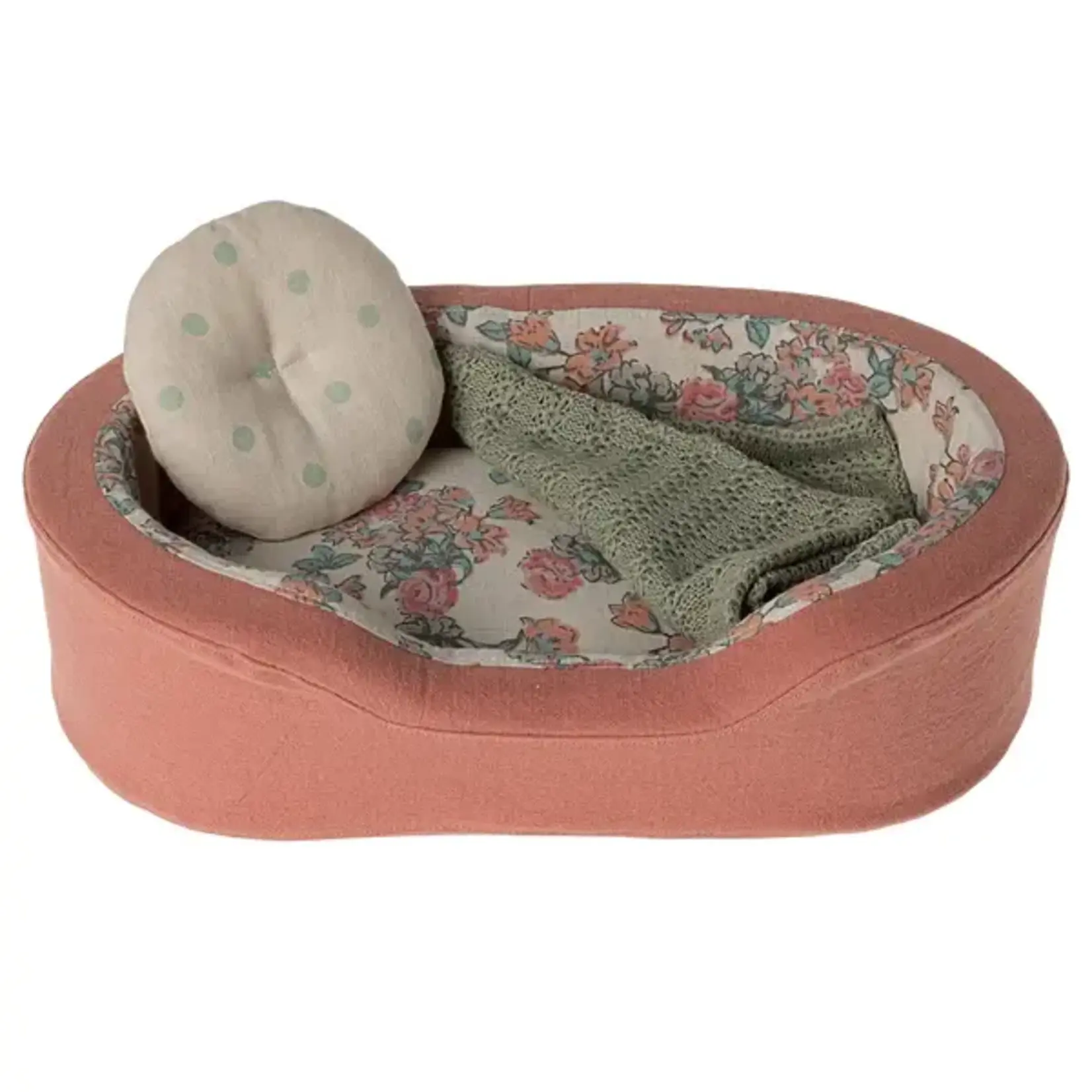 Maileg Maileg Cosy basket Small - Coral Bed