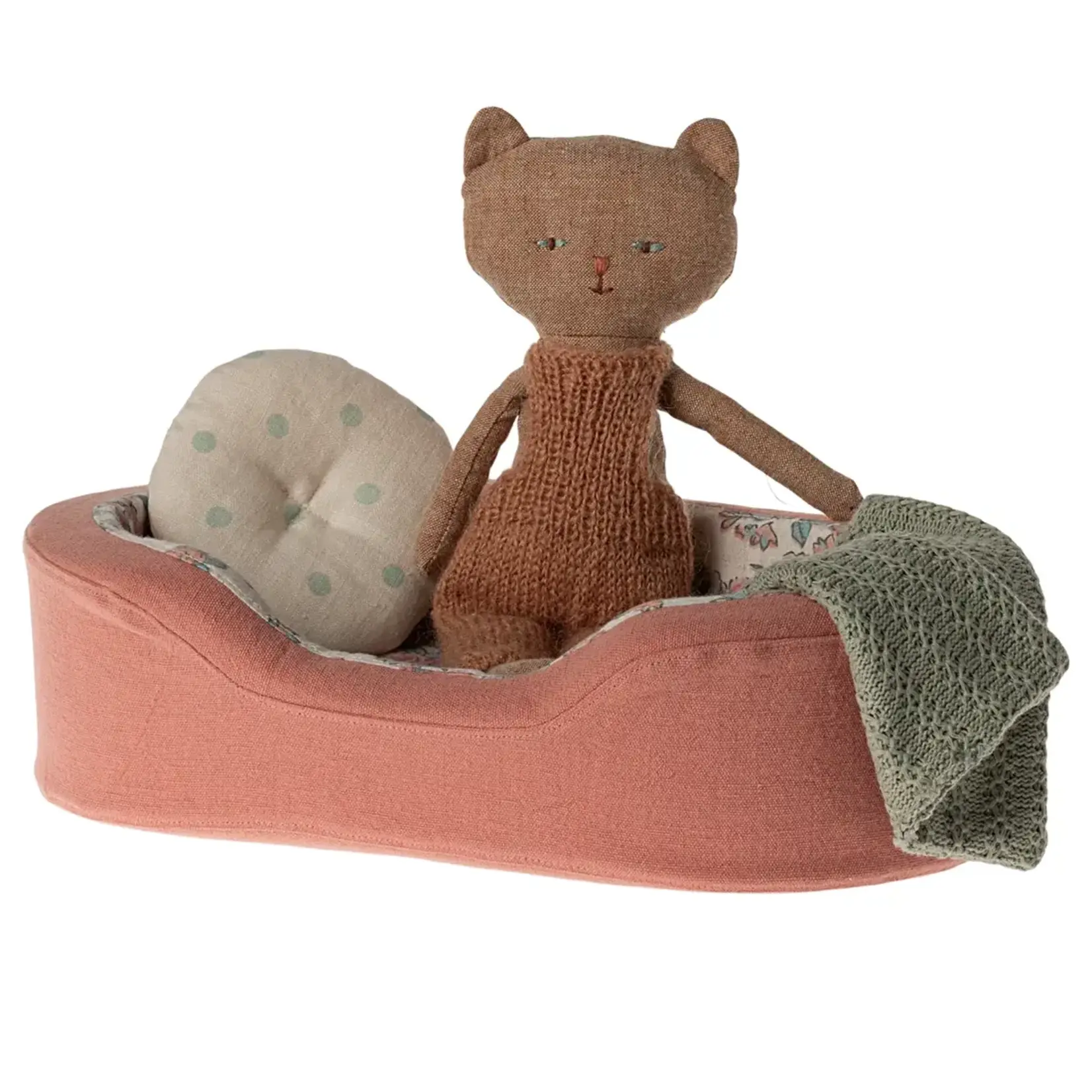 Maileg Maileg Cosy basket Small - Coral Bed