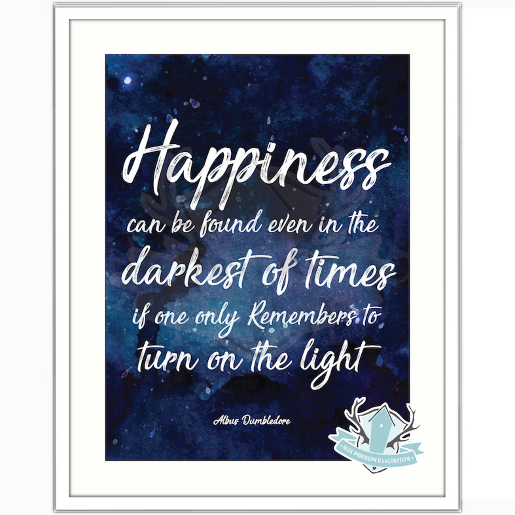 Homebird Art Alex Anderson Happiness quote Print