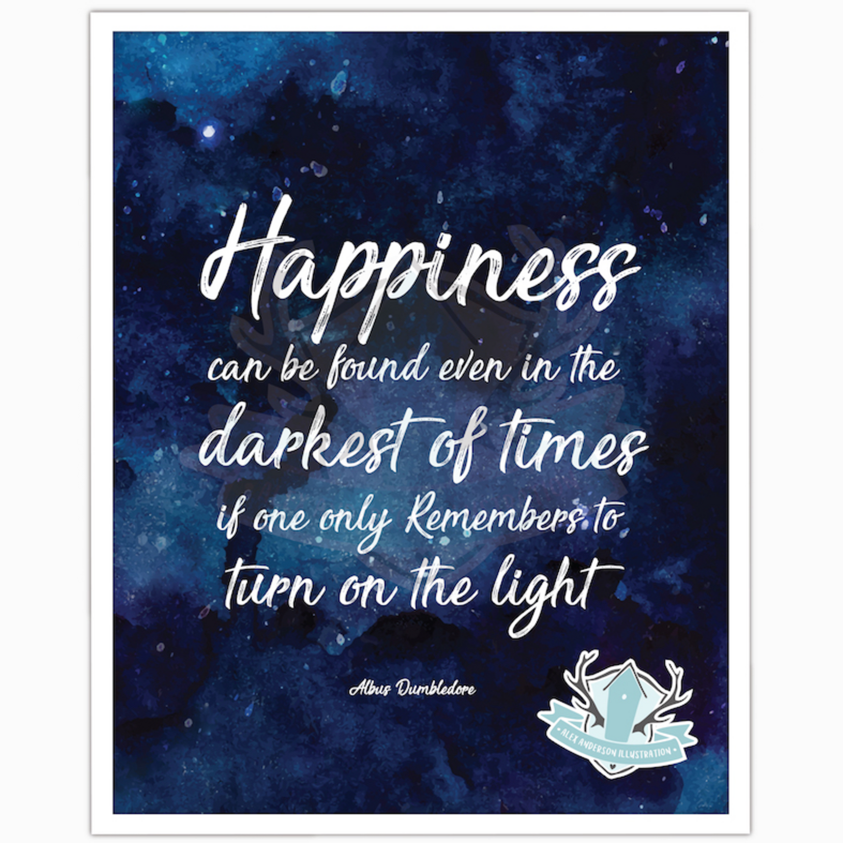 Homebird Art Alex Anderson Happiness quote Print