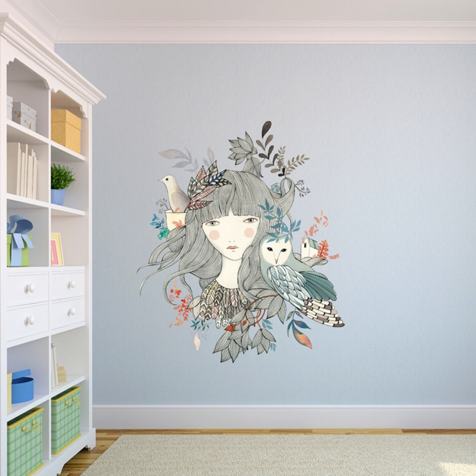 Chispum Owl Wall Sticker