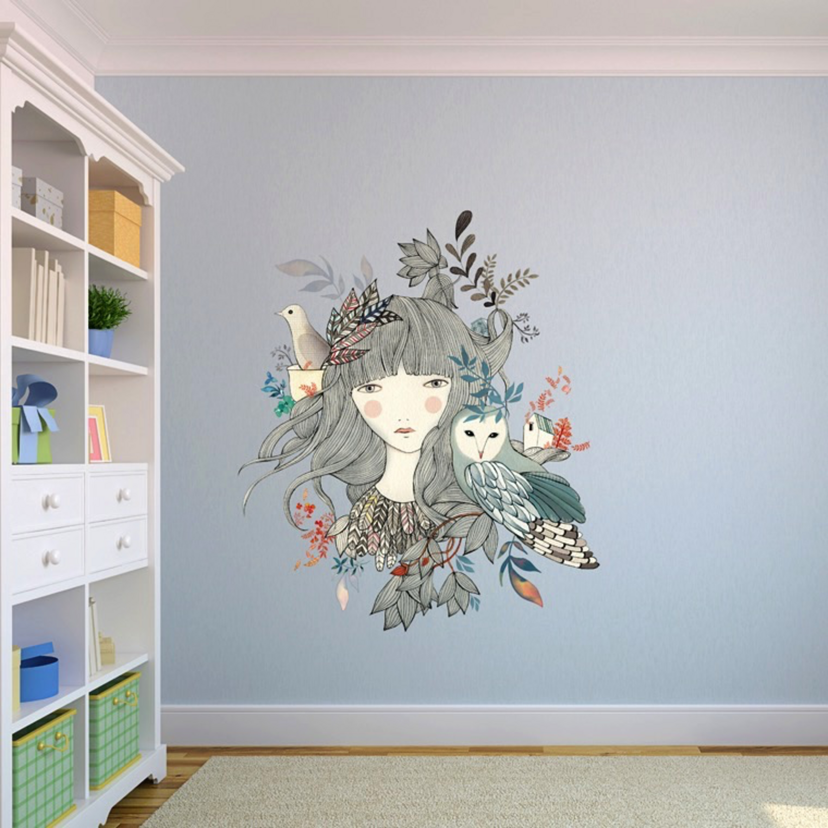 Chispum Owl Wall Sticker
