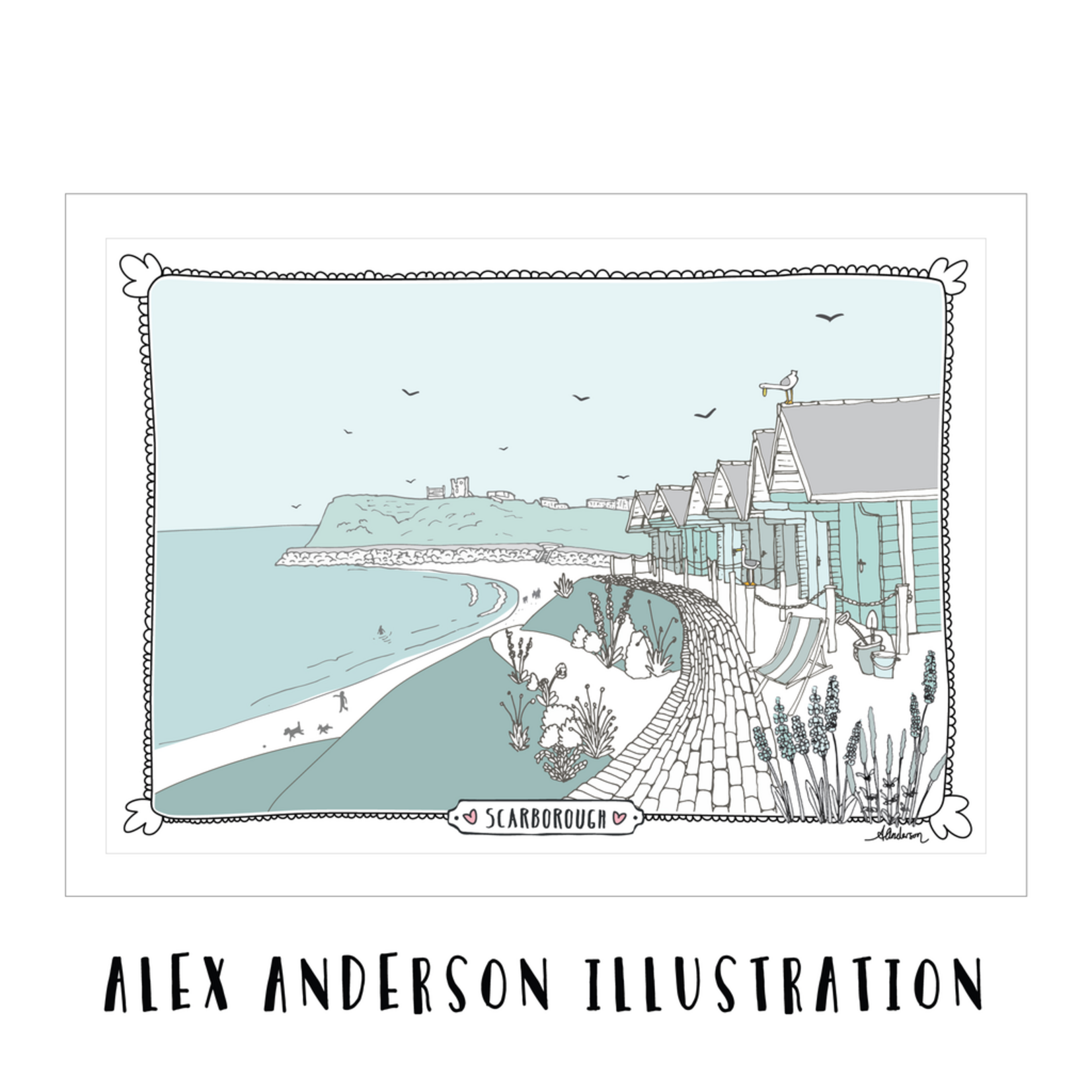 Homebird Art Alex Anderson Duck Egg NORTH BAY Illustration