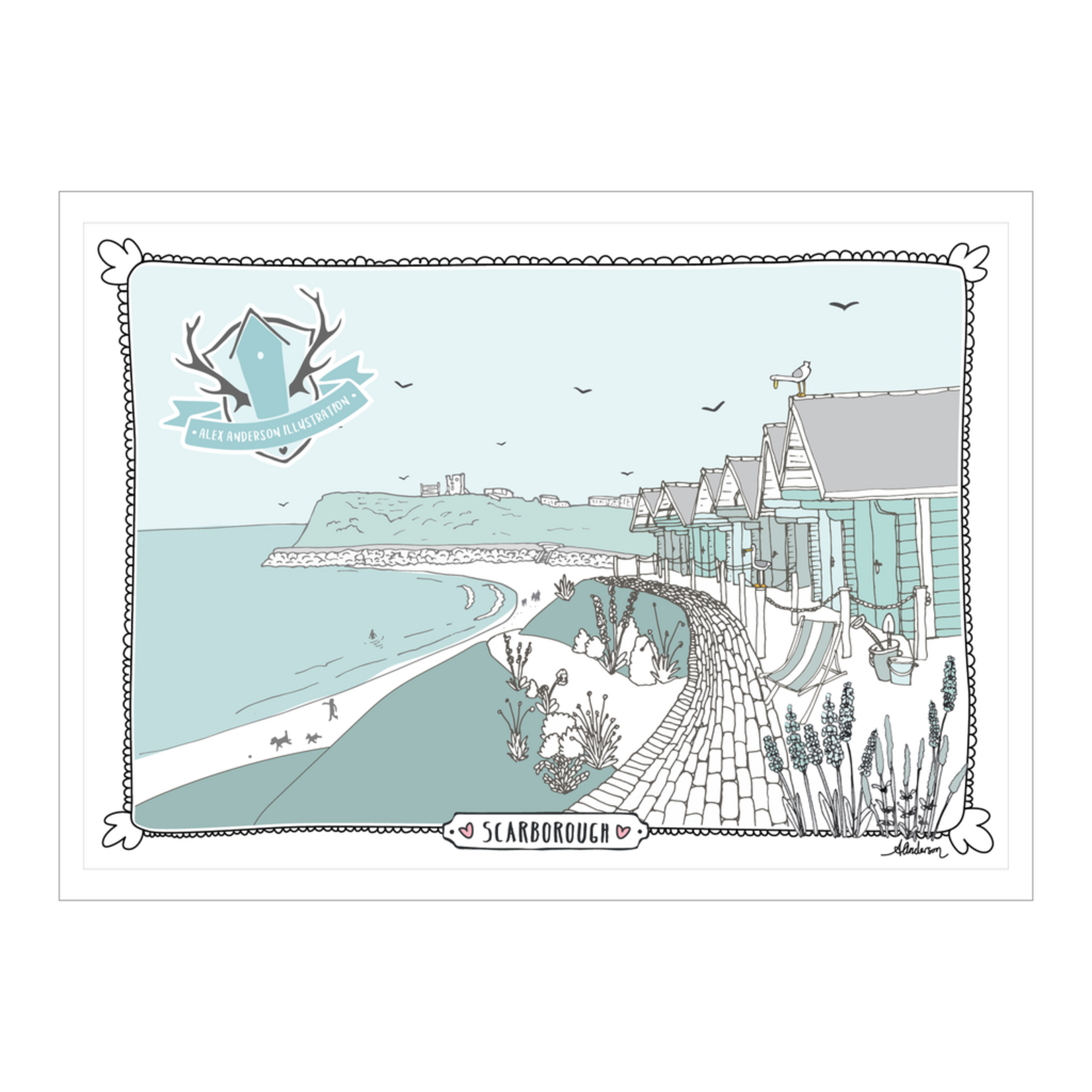 Homebird Art Alex Anderson Duck Egg NORTH BAY Illustration
