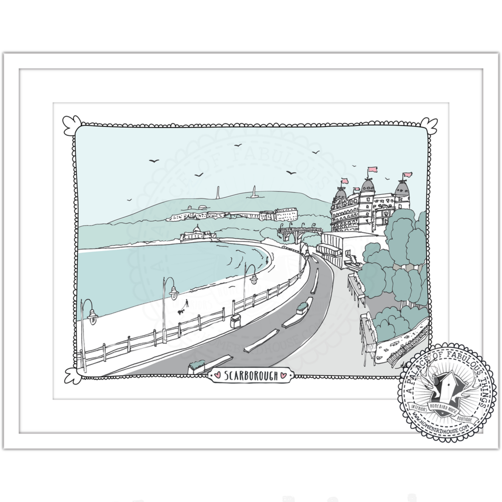 Homebird Art Alex Anderson Duck Egg SOUTH BAY Illustration
