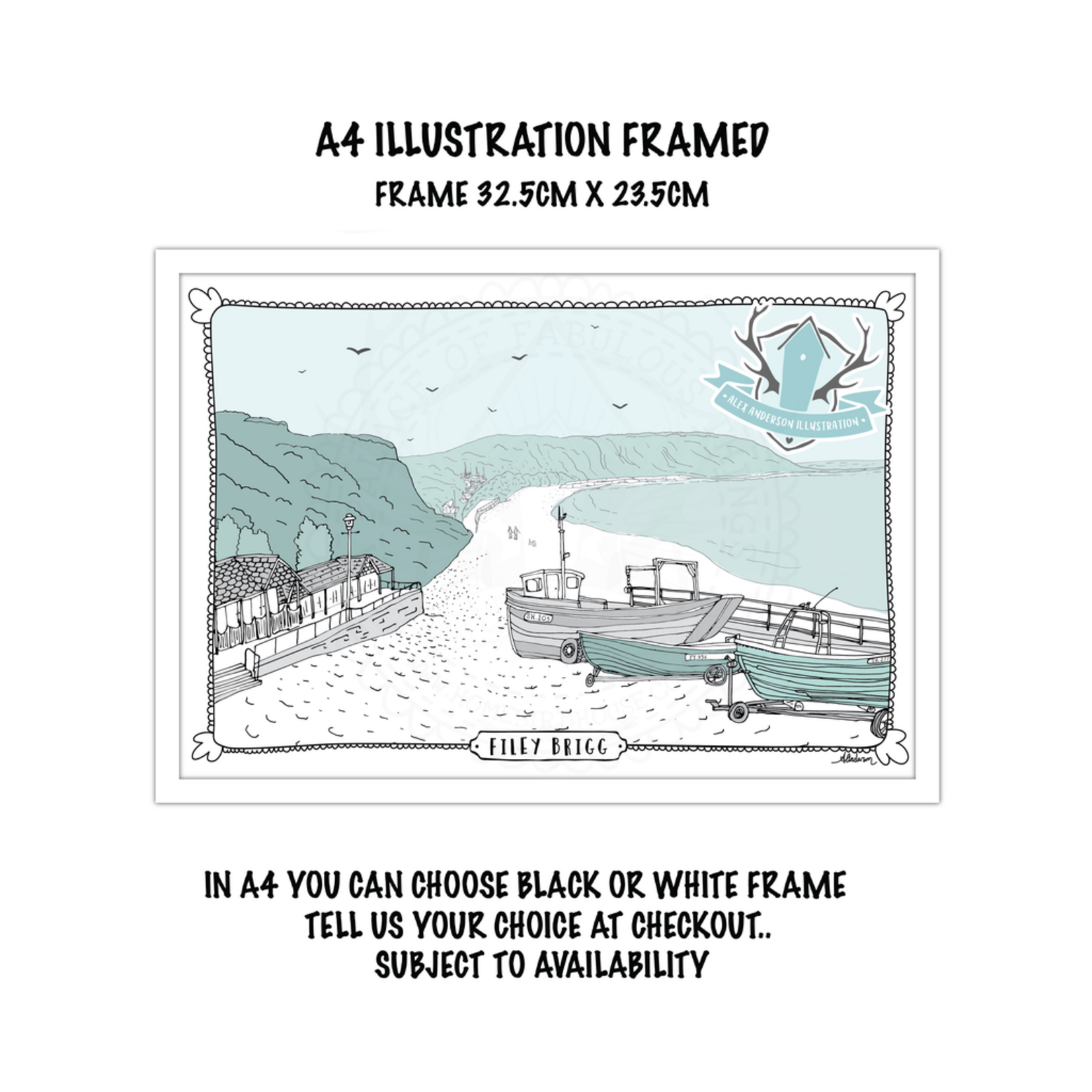 Homebird Art Alex Anderson Duck Egg FILEY BRIGG Illustration