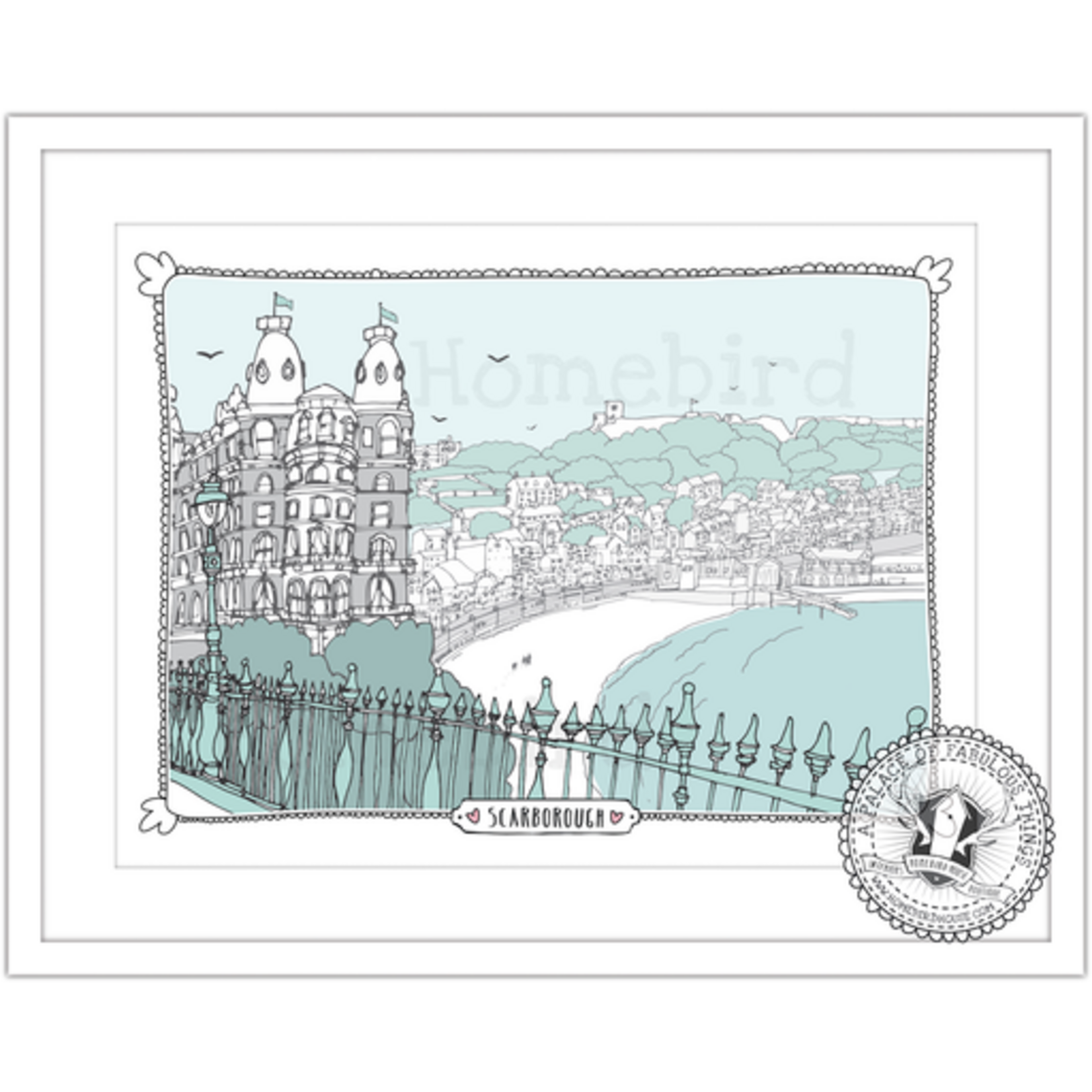 Homebird Art Alex Anderson Duck Egg Castle GRAND Illustration