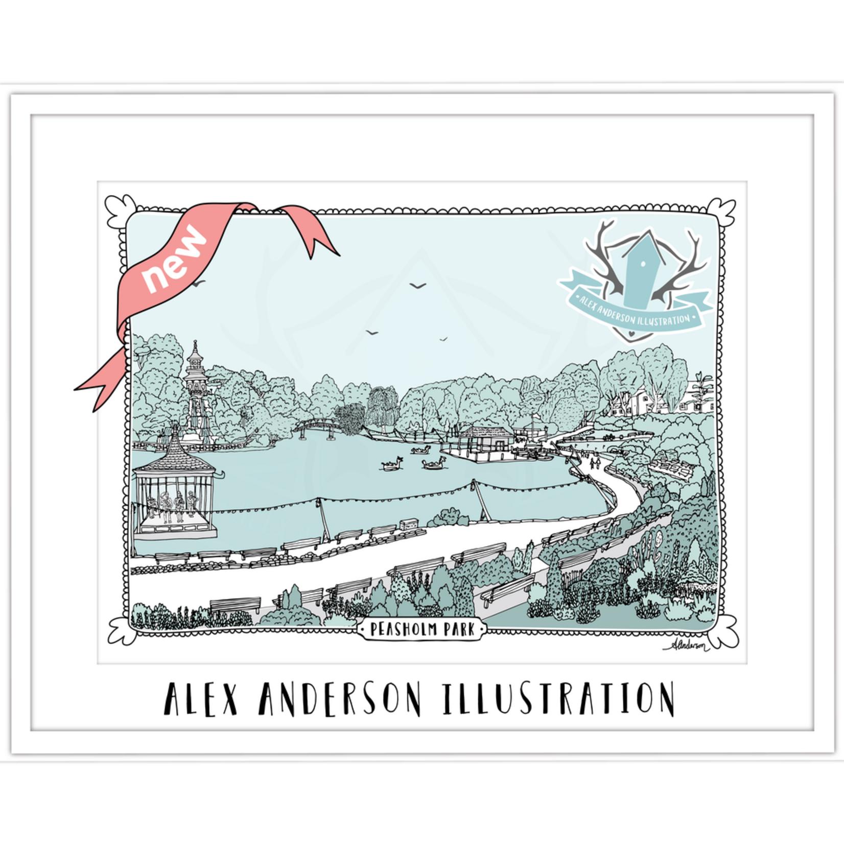 Homebird Art Alex Anderson Duck Egg PEASHOLM Illustration