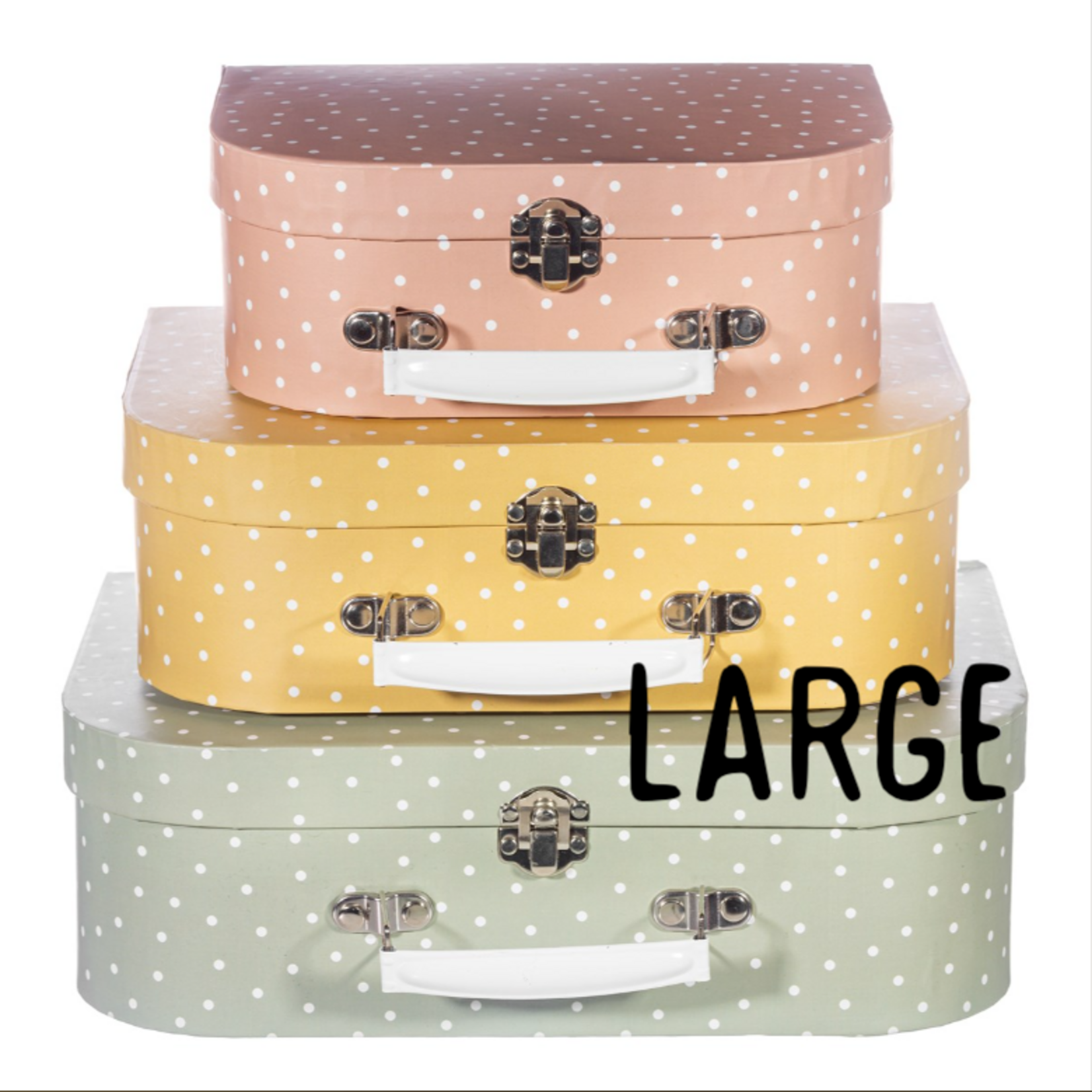 Sass and Belle Earth Tones Spotted Suitcase