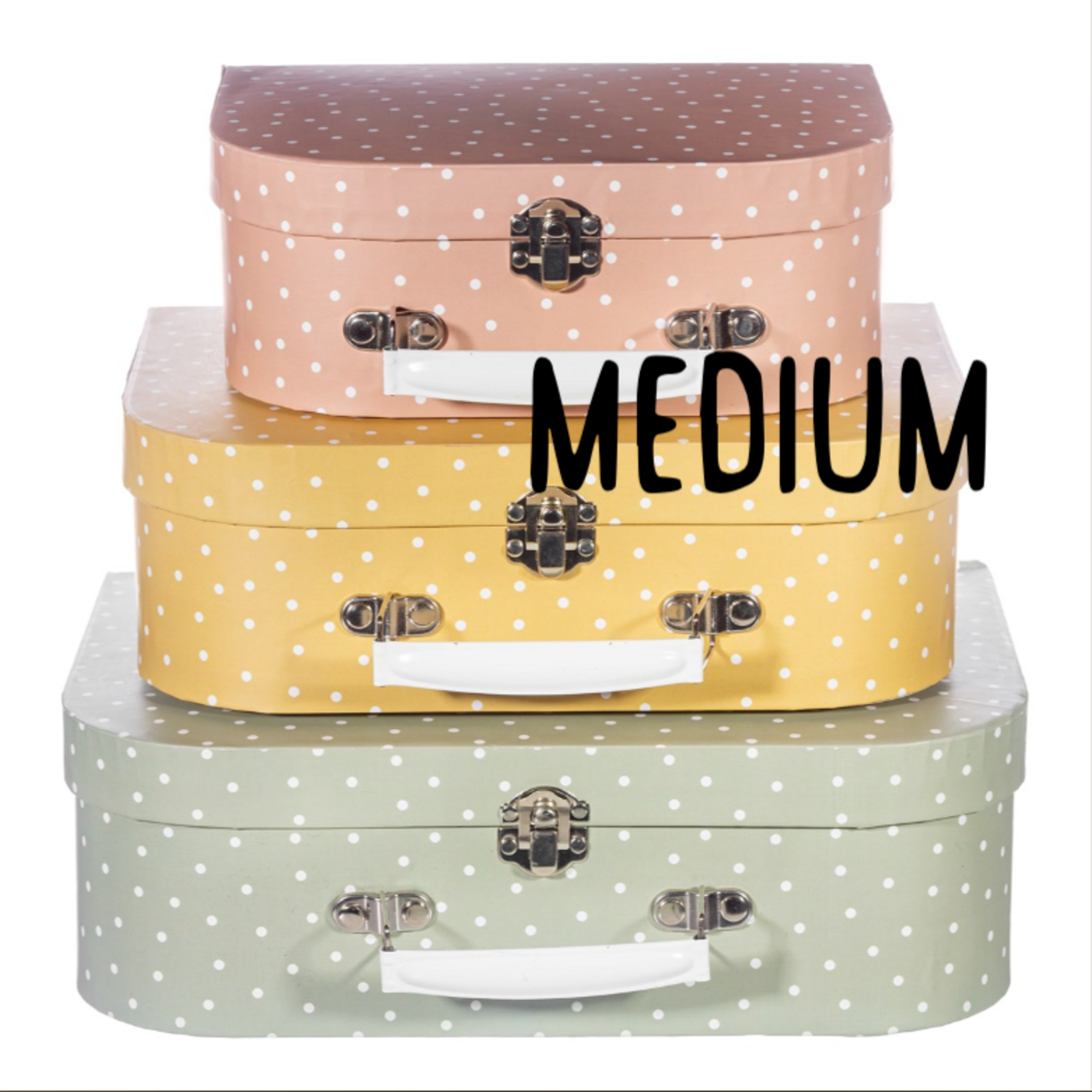 Sass and Belle Earth Tones Spotted Suitcase