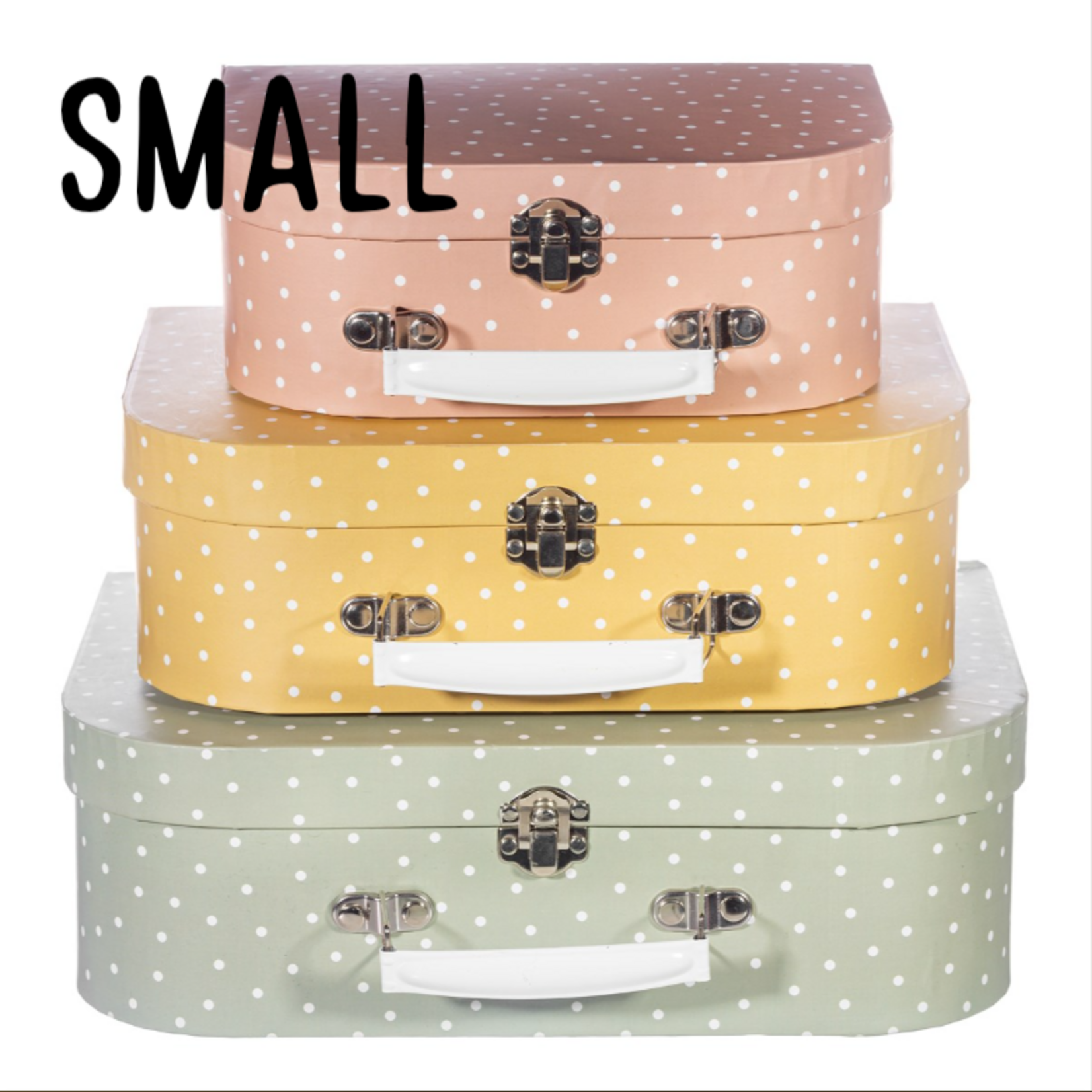 Sass and Belle Earth Tones Spotted Suitcase