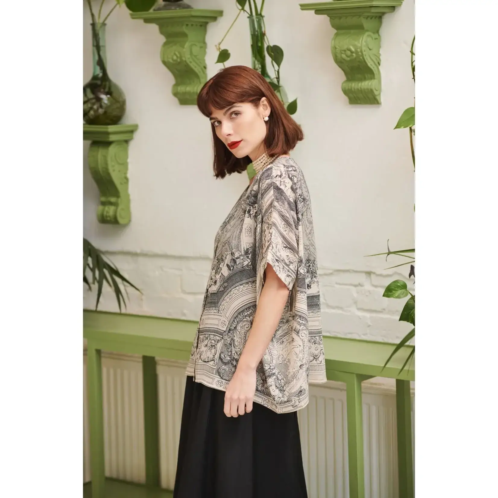 ONE HUNDRED STARS Cherub Natural Tea Blouse