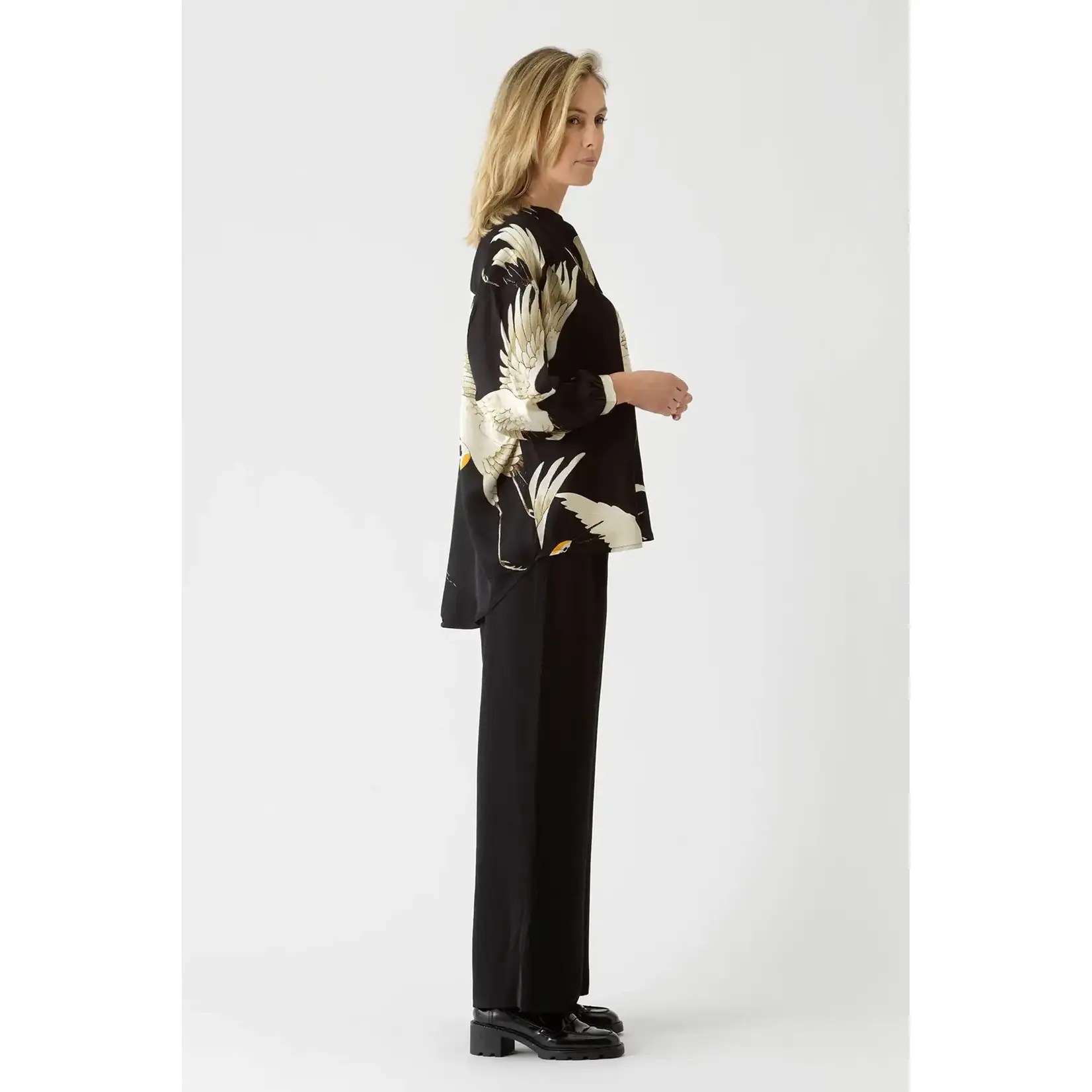 ONE HUNDRED STARS Darcy Shirt Stork Black