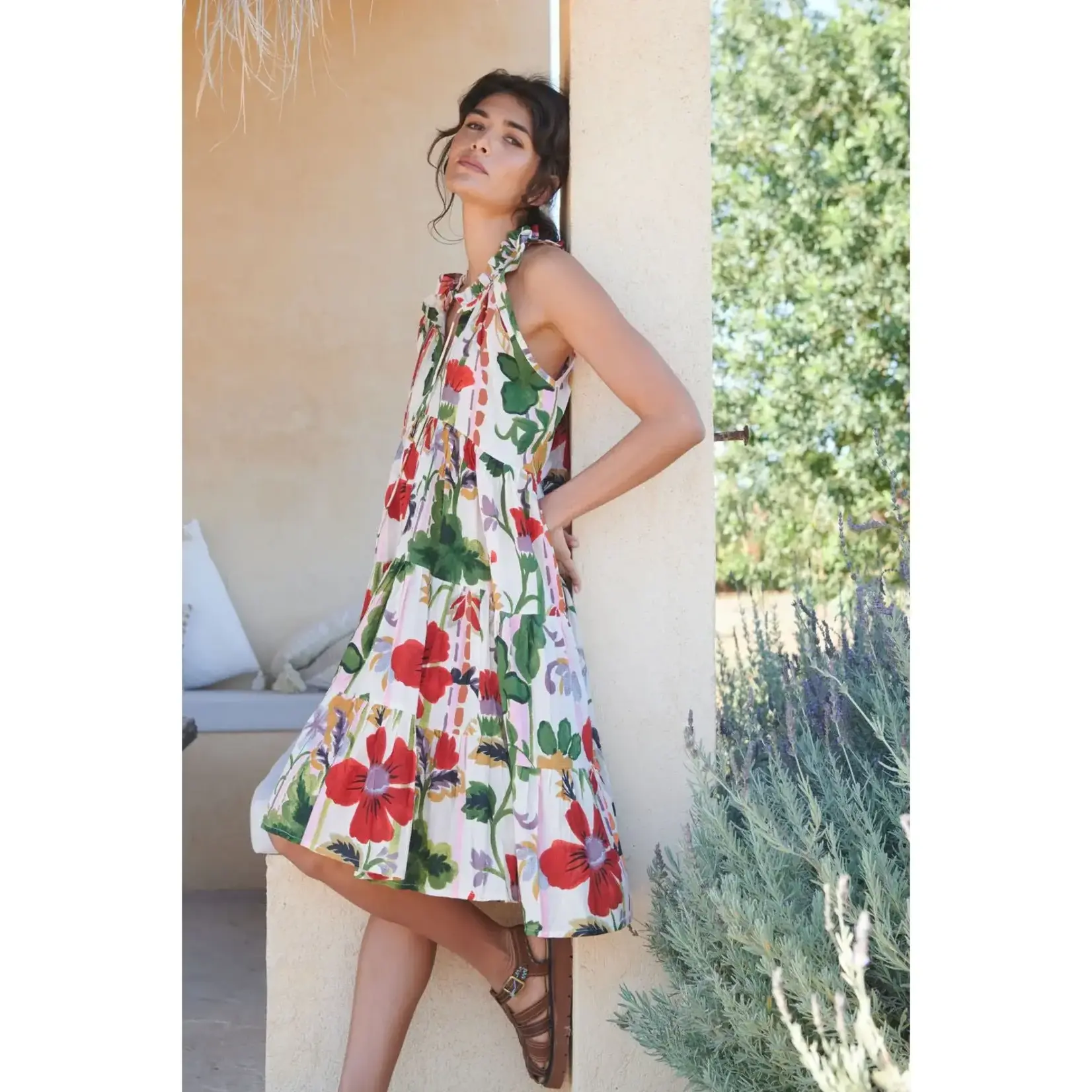 ONE HUNDRED STARS Poppy Red Frill Dress