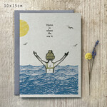 East of India Home is where the sea is Swimmer card