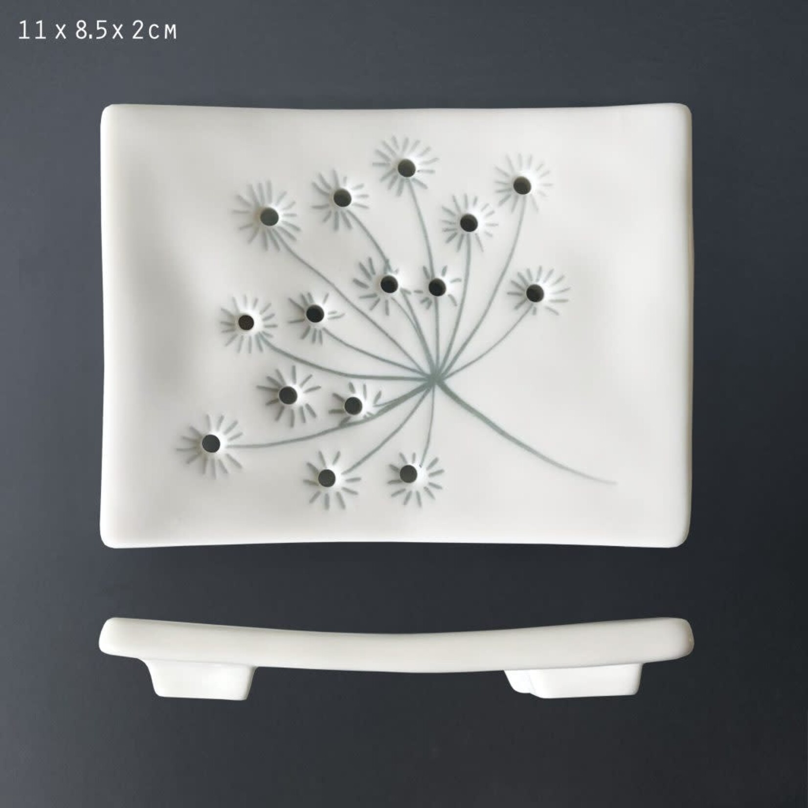 East of India Cow parsley Soap stand dish