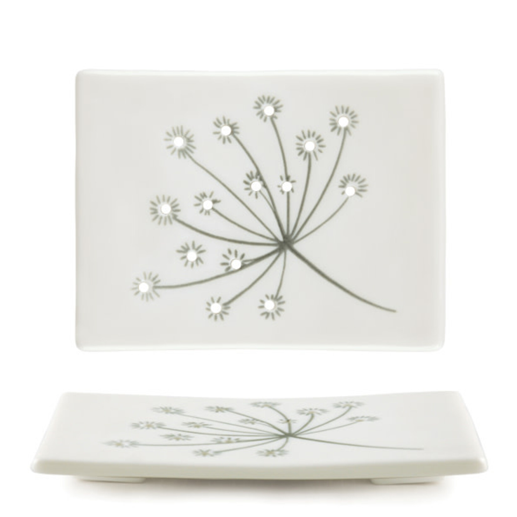 East of India Cow parsley Soap stand dish