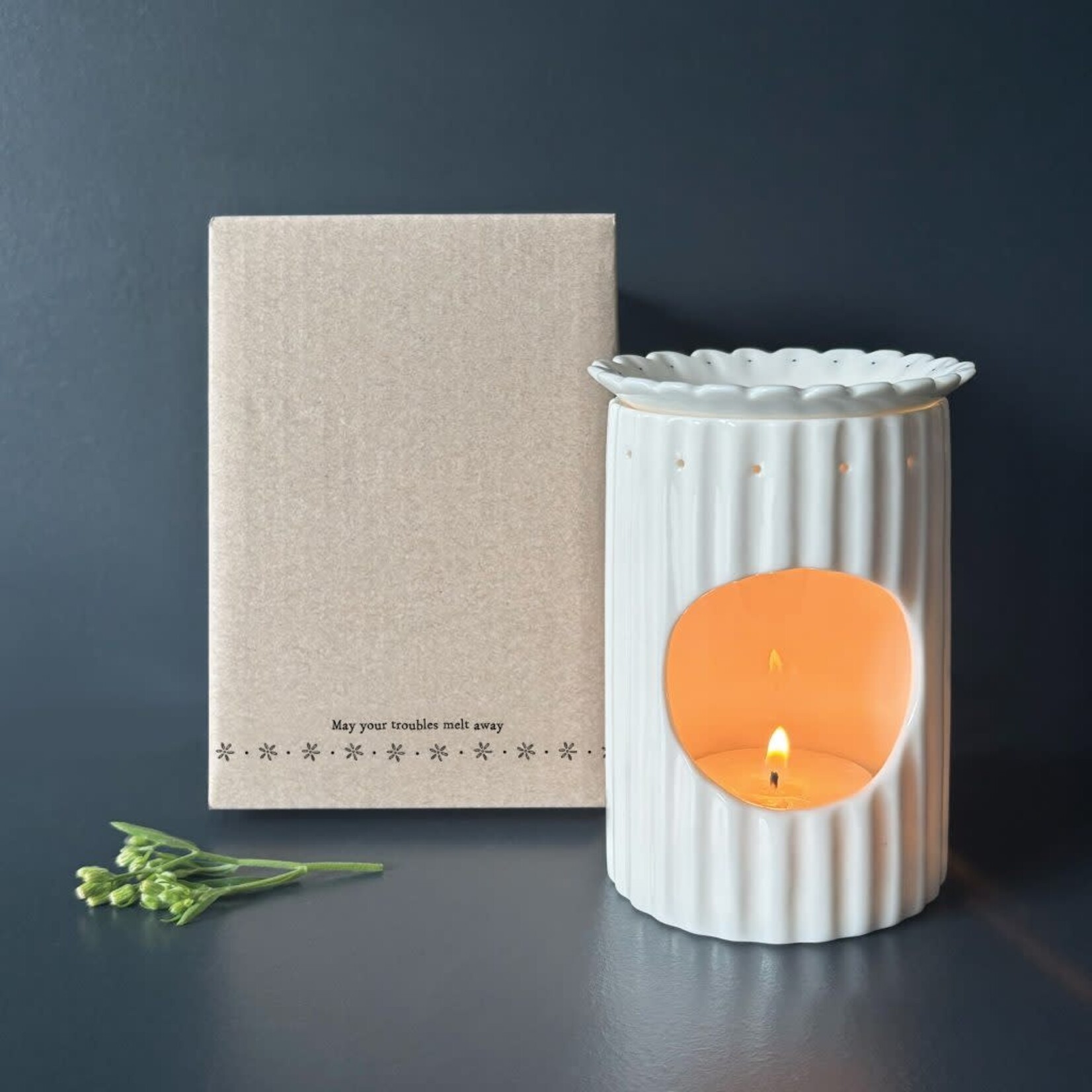 East of India May your troubles melt away Wax Melt Burner