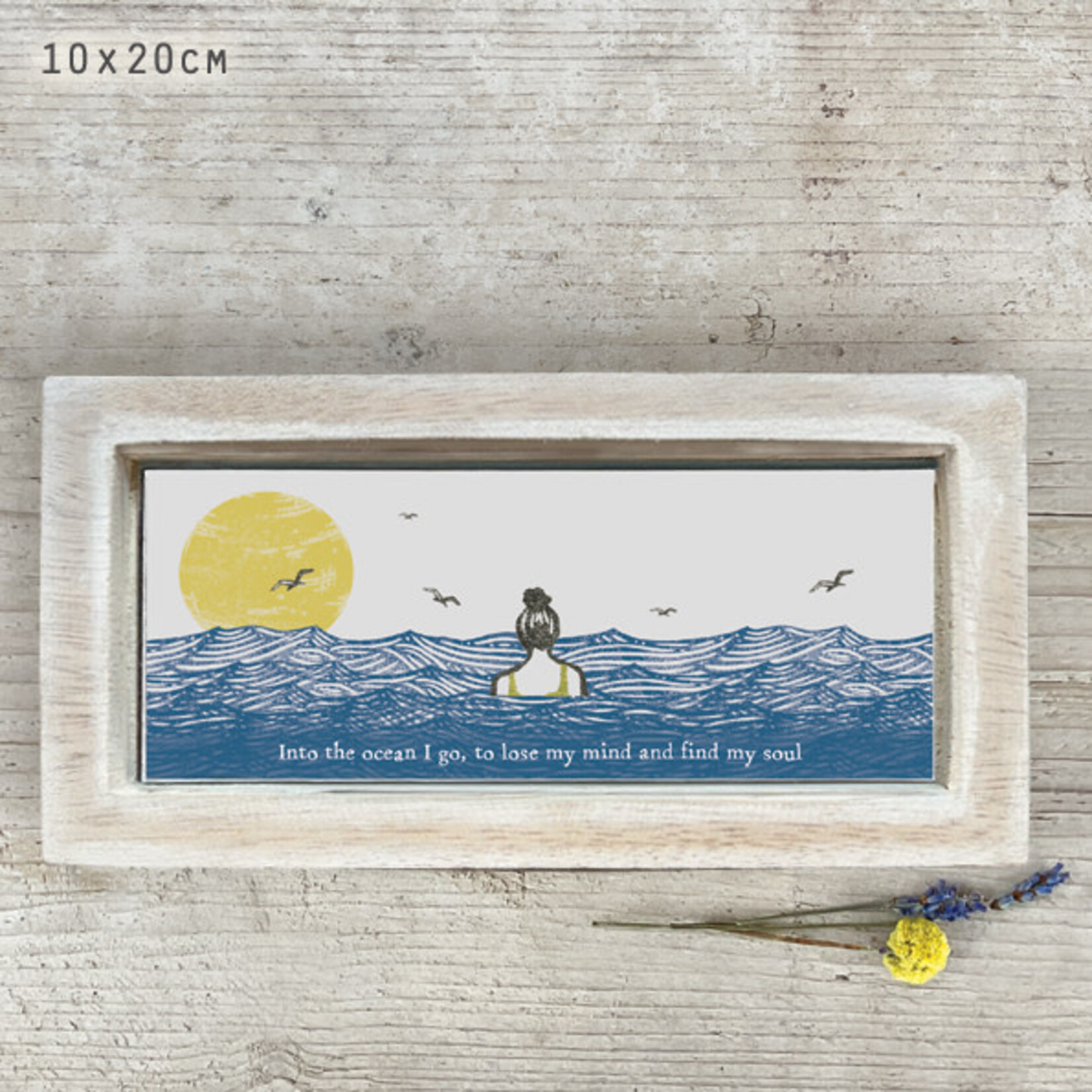 East of India Into the ocean I go Long box frame