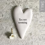 East of India Tiny heart token You are amazing