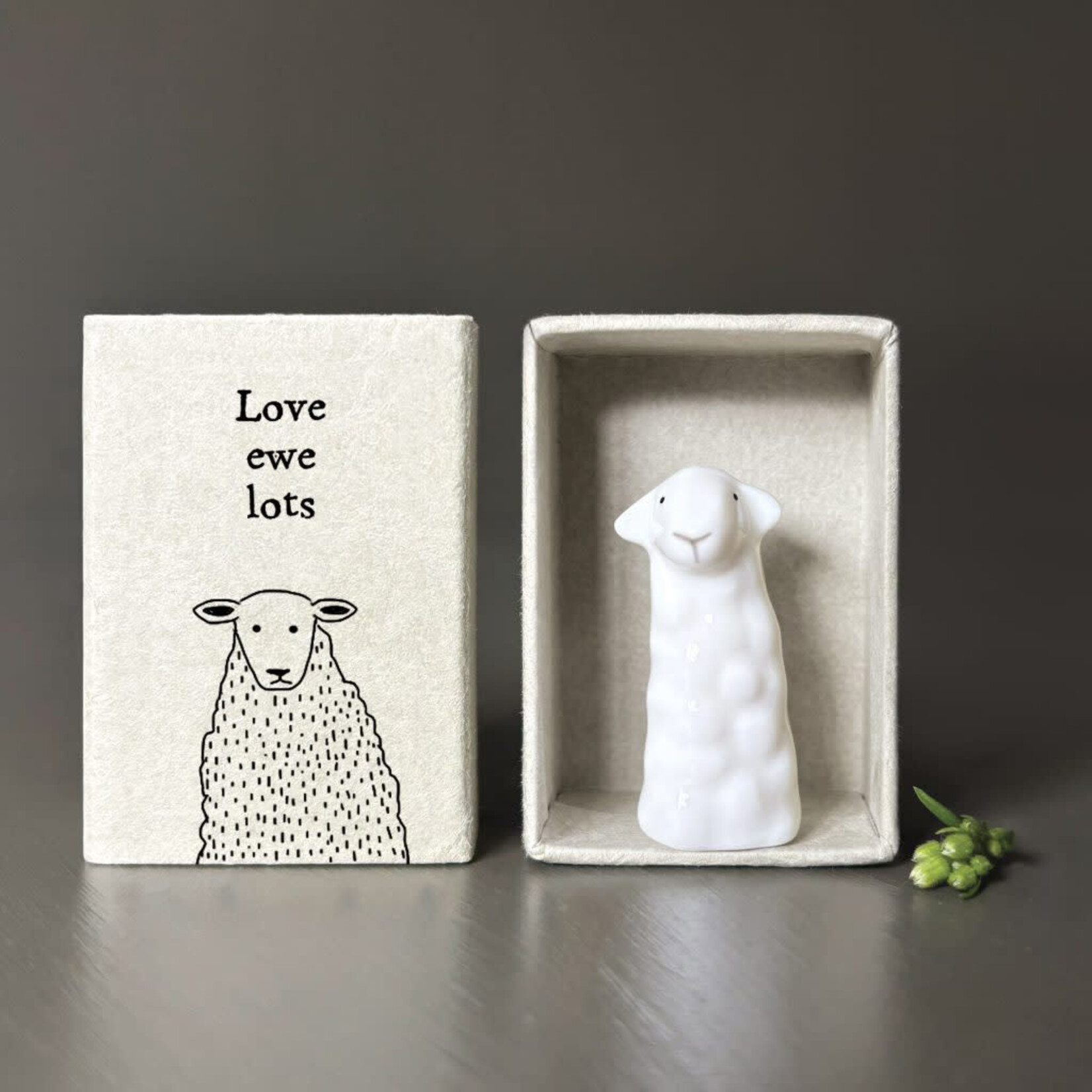 East of India Tall matchbox Sheep