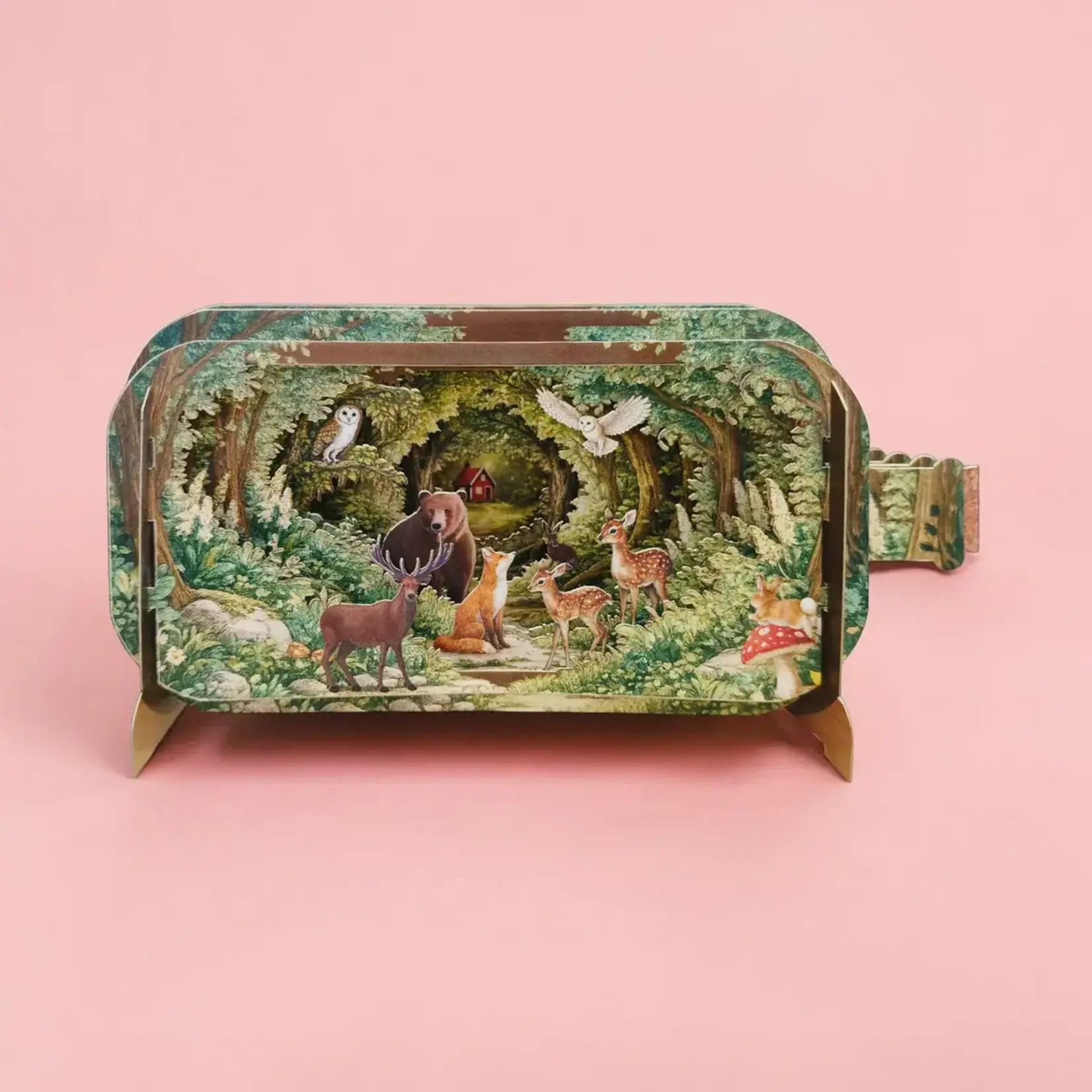 AllJoy Design Enchanted Woodland Friends 3D Bottle Card