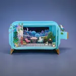 AllJoy Design Moonlit Balcony Cats 3D Bottle Card