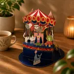 AllJoy Design Circus Carousel Little Moments Pop Up Card