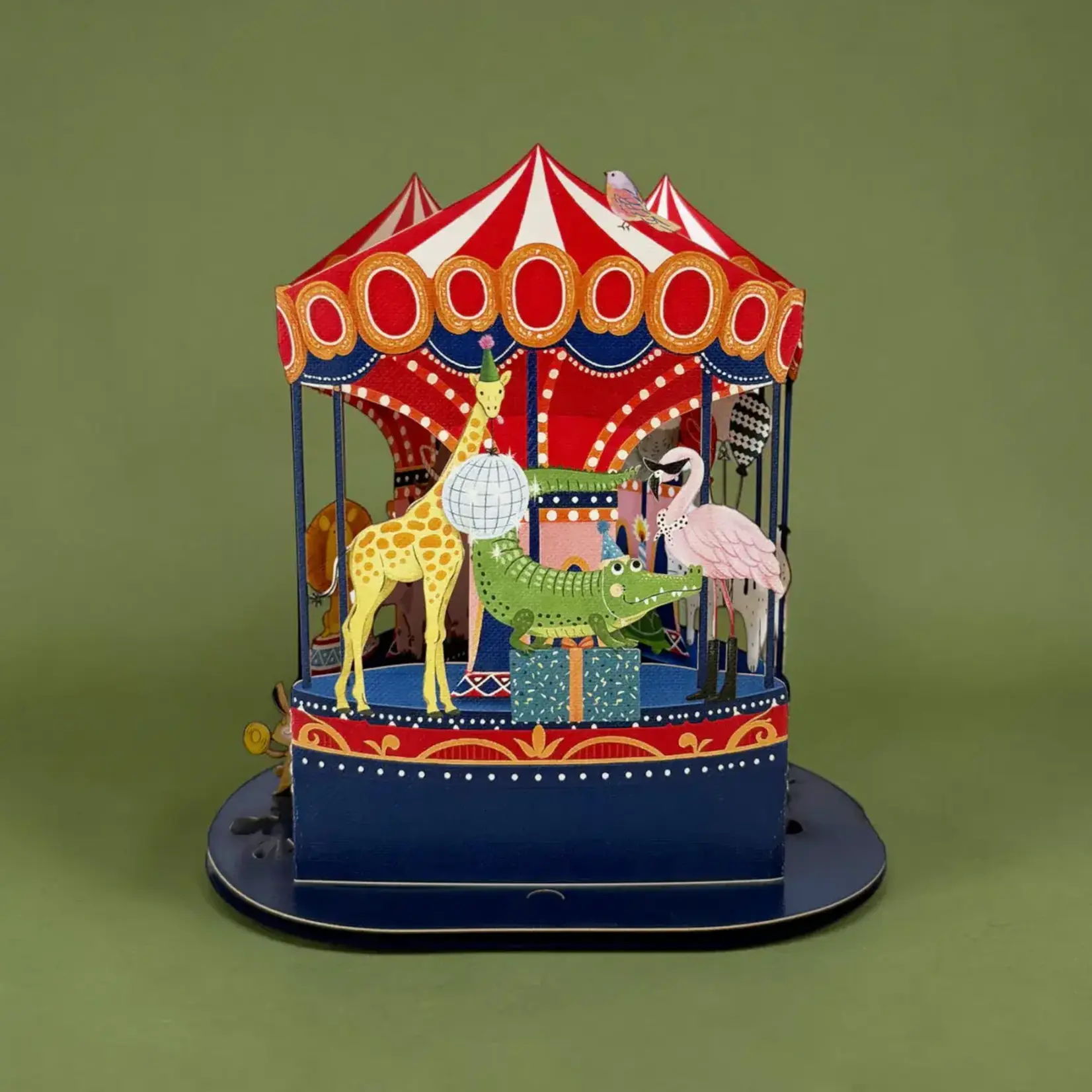 AllJoy Design Circus Carousel Little Moments Pop Up Card