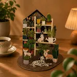 AllJoy Design Cosy Greenhouse Botanical Pets Dog Pop Up Little Moments Card