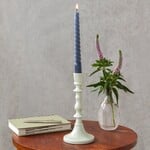 Light grey Enamel candlestick 19cm