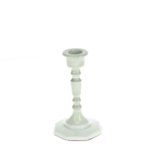 Light grey Enamel candlestick 13cm
