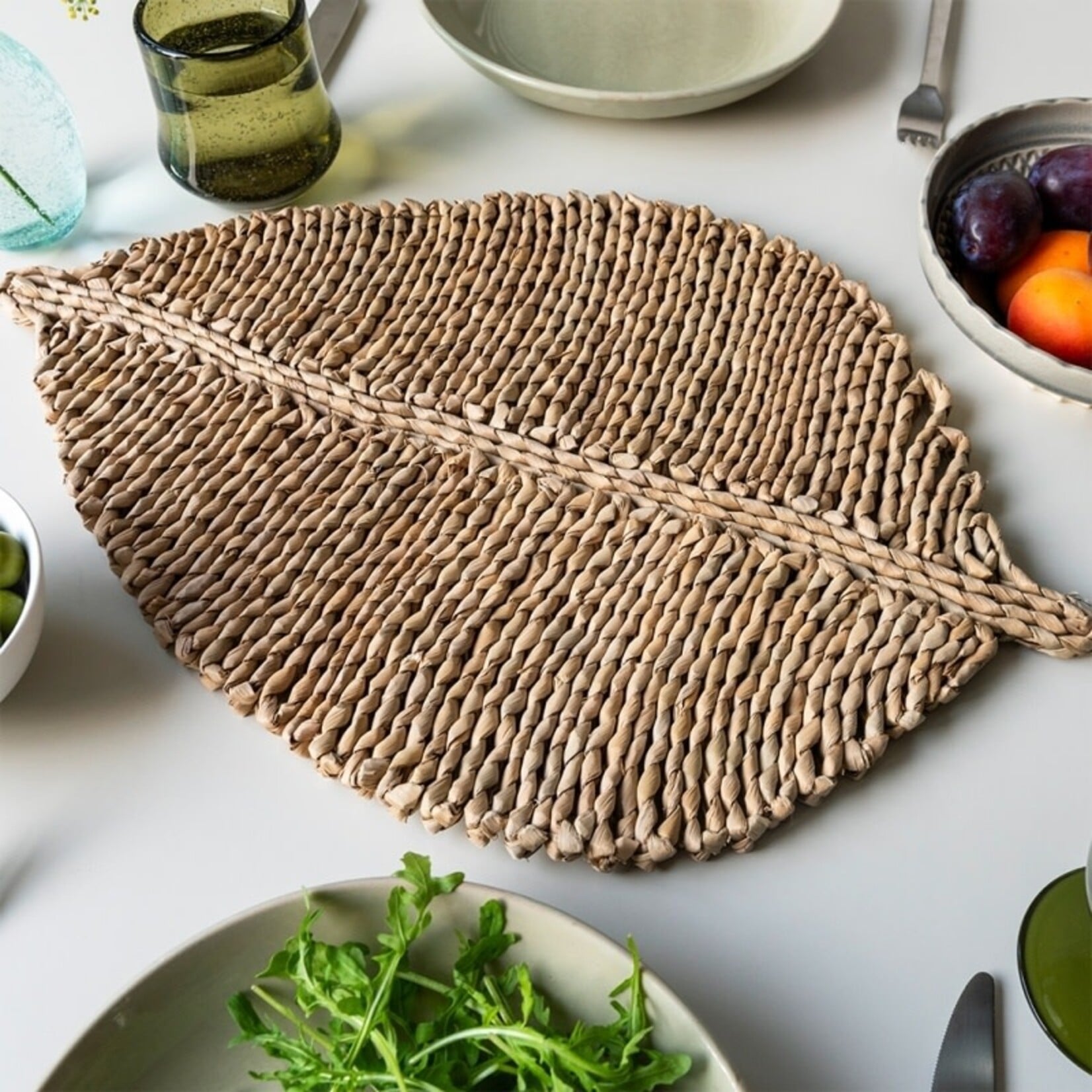 Leaf Shaped Seagrass placemat