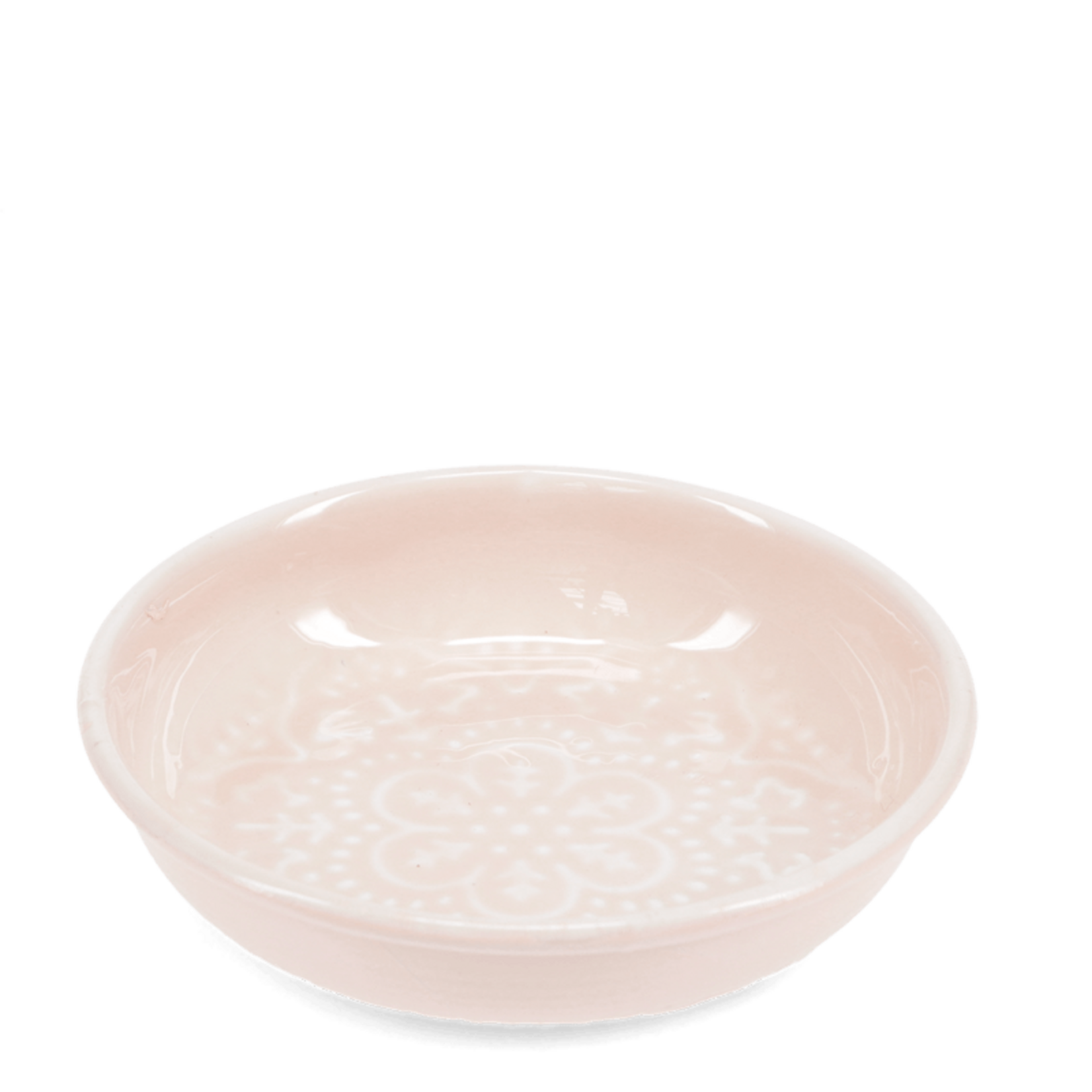 Soft pink Enamel trinket dish 10cm