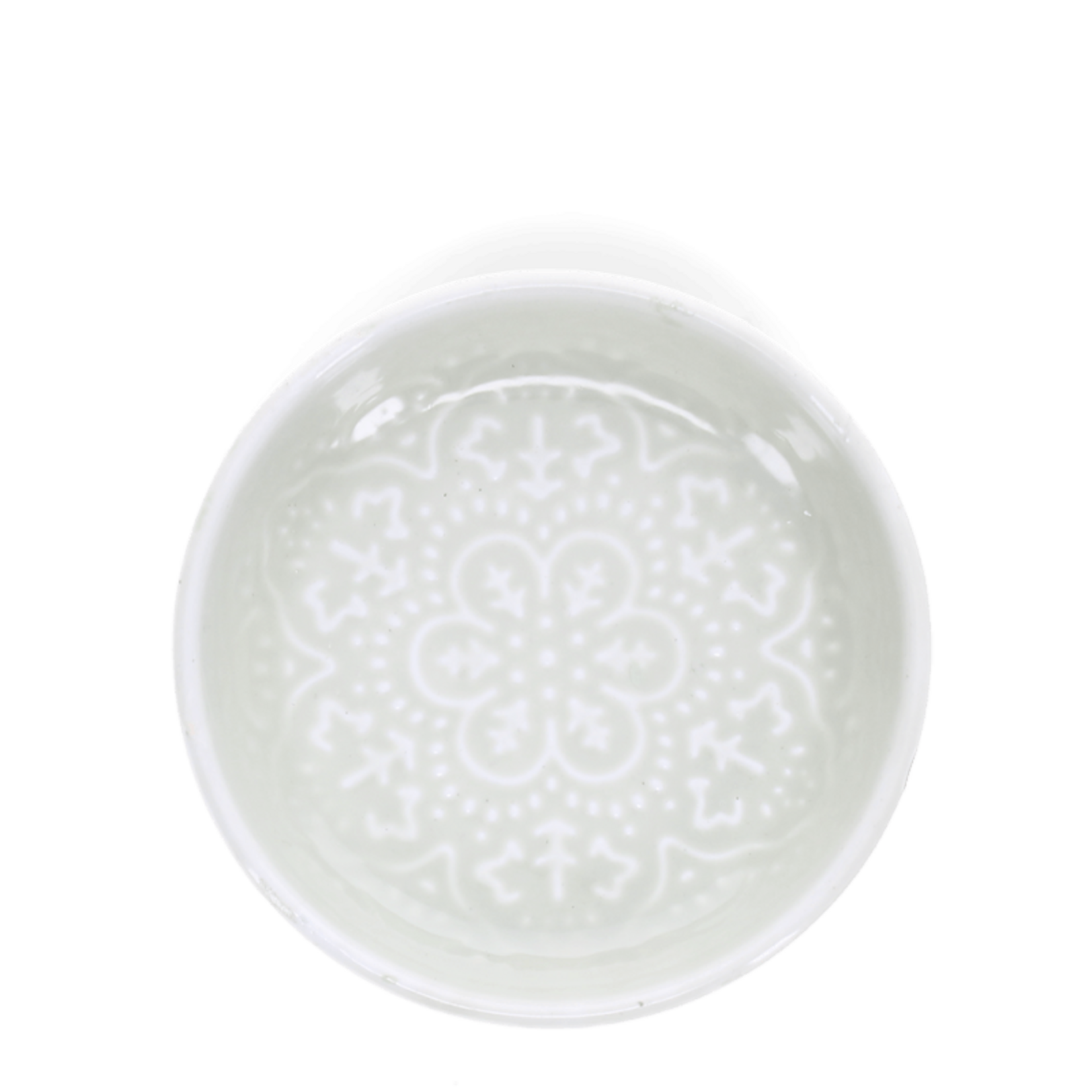 Light Greeny Grey Enamel trinket dish 10cm